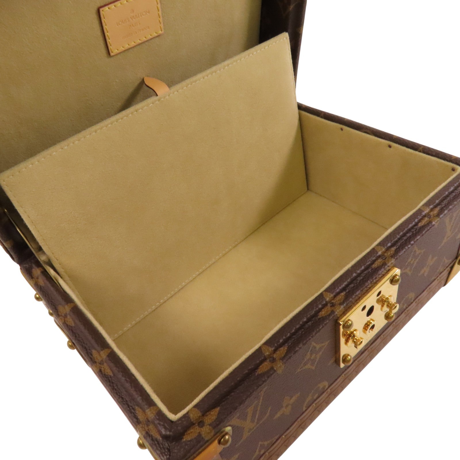 LOUIS VUITTON Monogram Coffret Tresor Box24金扣經典手提箱