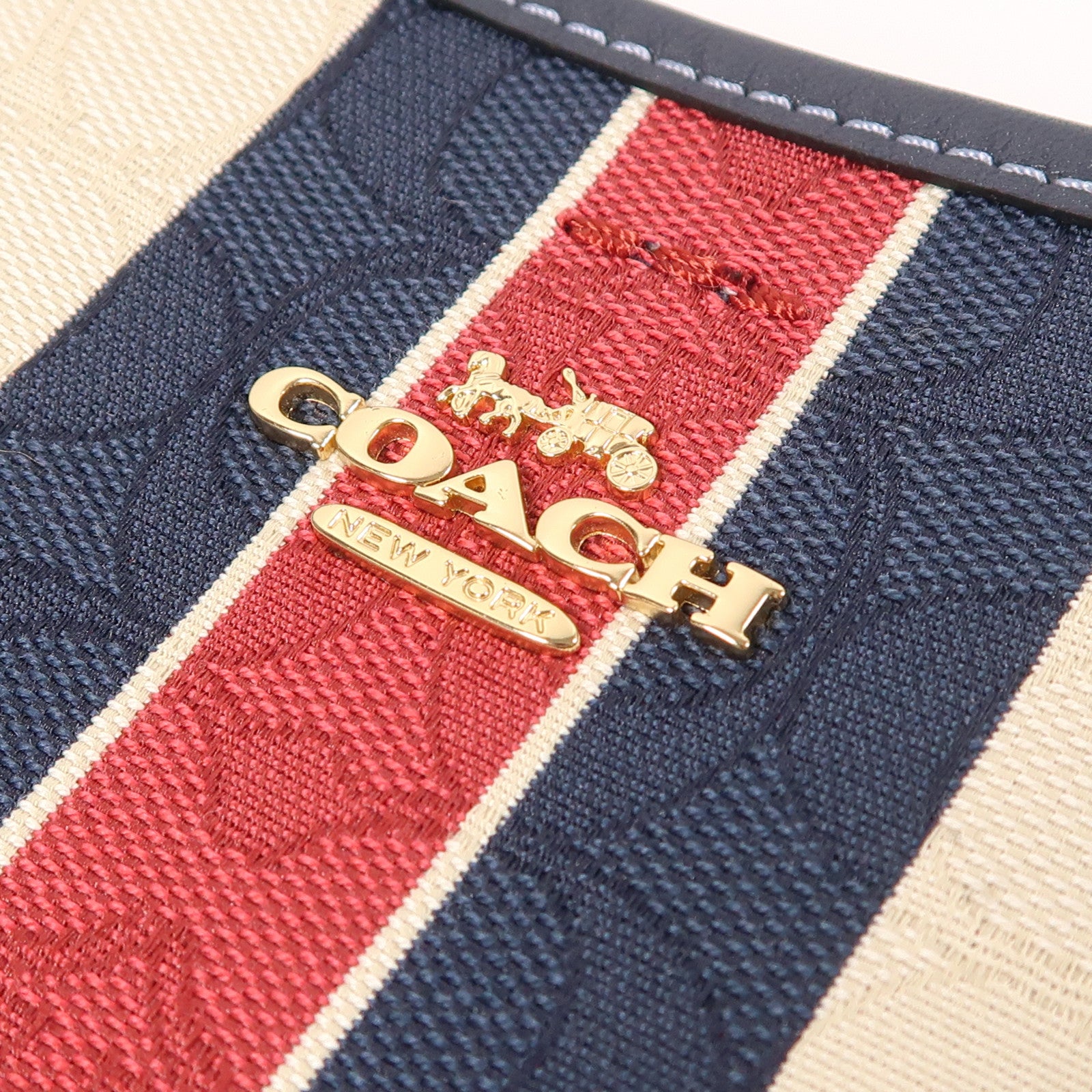 COACH 帆布Mollie Bucket Bag金扣手挽肩背兩用袋