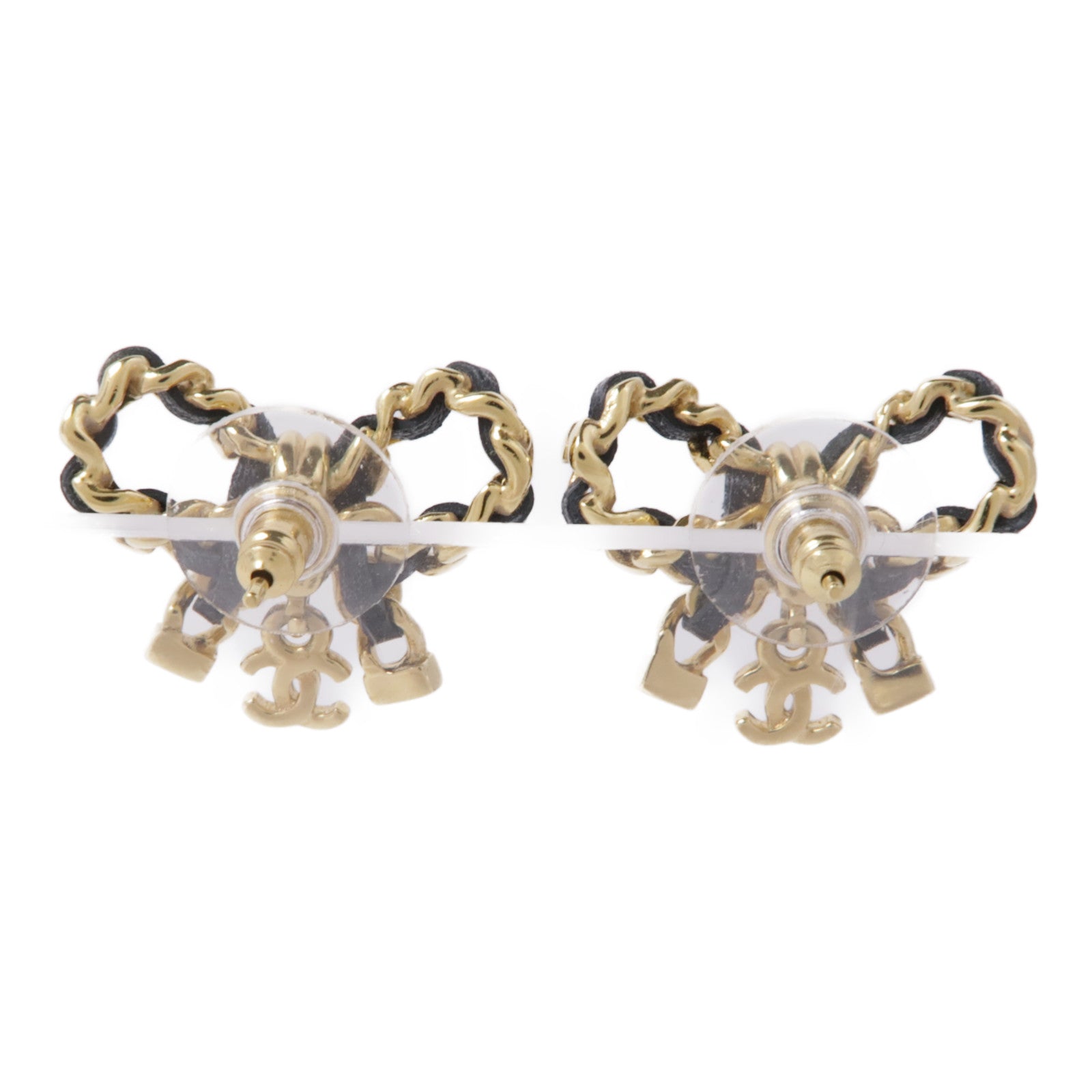 CHANEL 金屬/皮革Earrings耳環