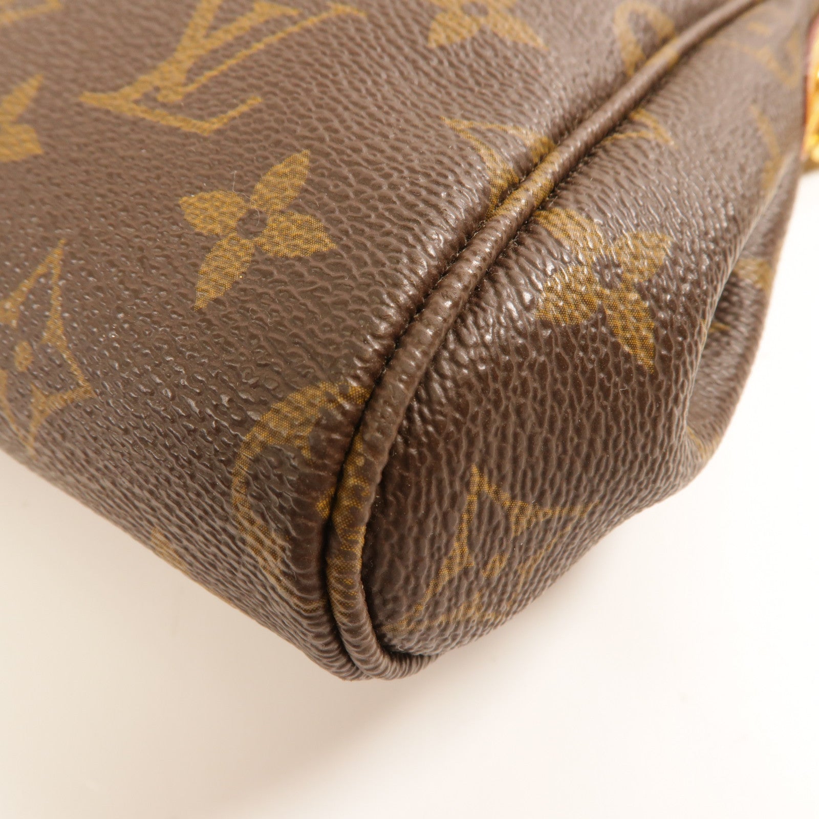 LOUIS VUITTON Monogram Favorite MM金扣手挽肩背兩用袋棕色