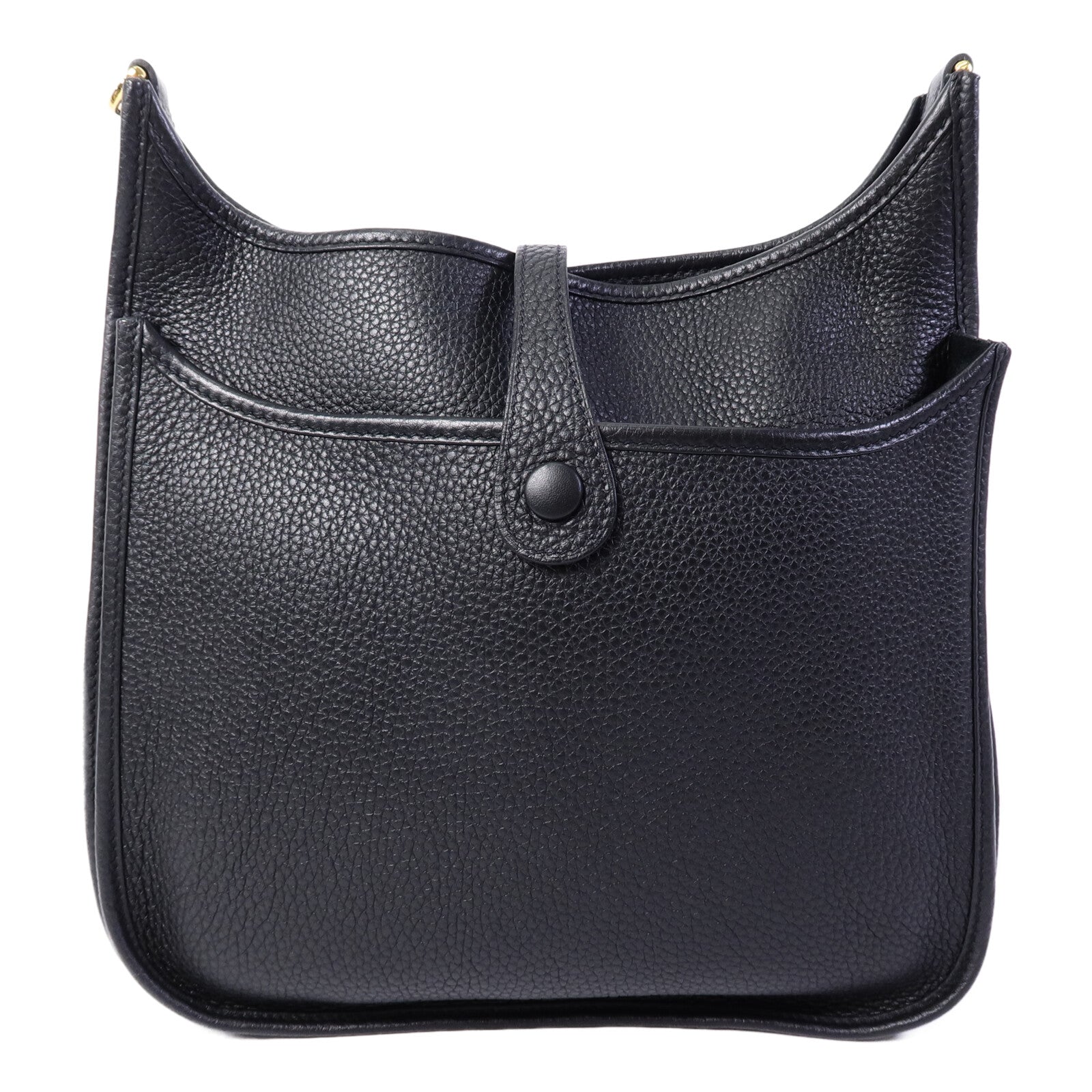 HERMES Clemence皮革Evelyne PM肩背袋Noir