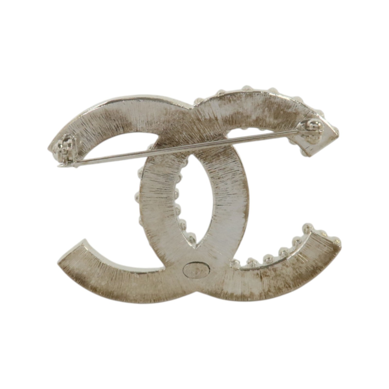 CHANEL 金屬Brooch銀扣胸針