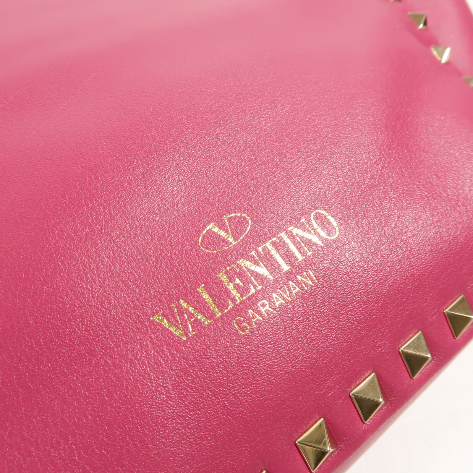 Valentino 牛皮皮革Rockstud Top Handle手挽肩背兩用袋