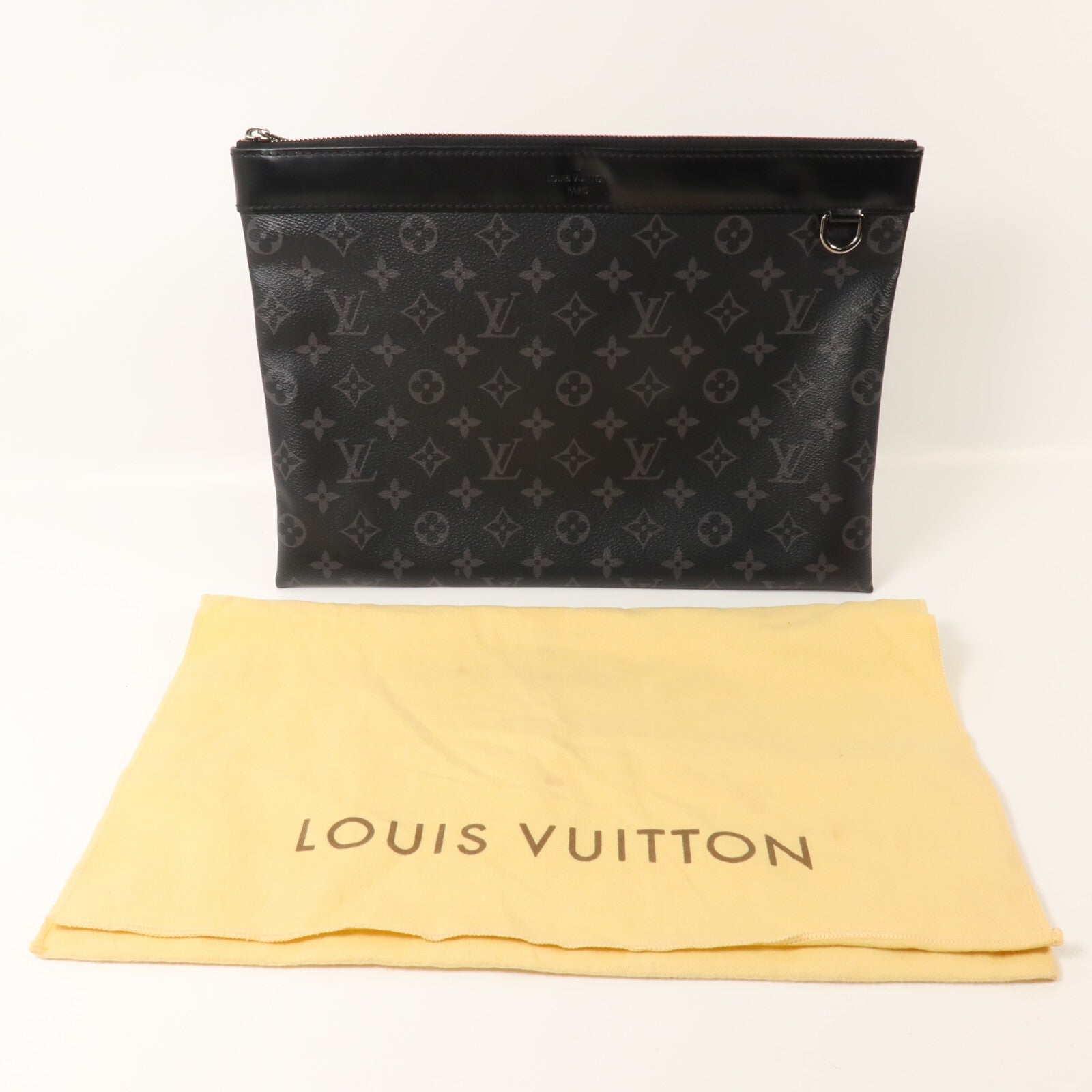 LOUIS VUITTON Monogram Eclipse Discovery Pochette手拿包