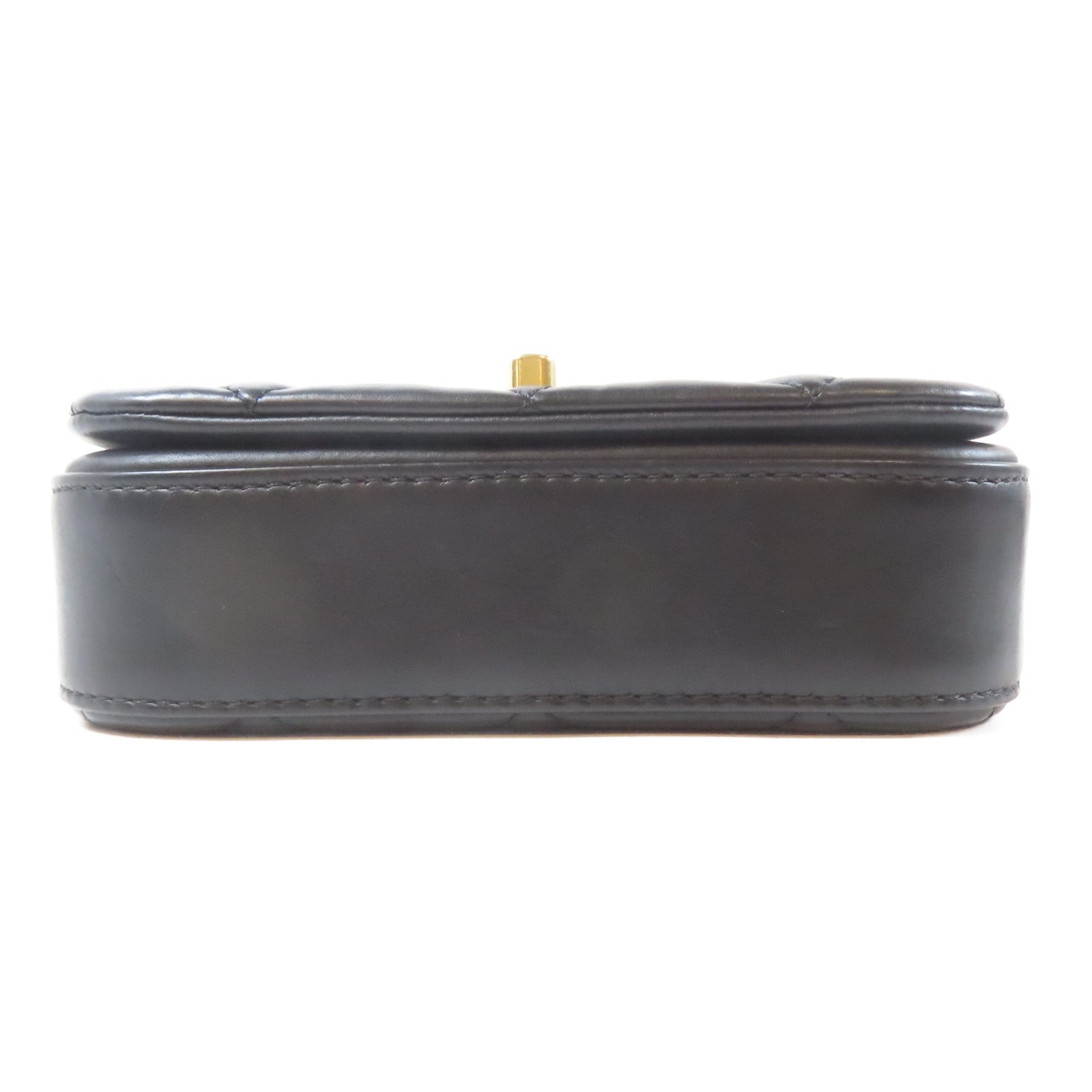 CHANEL 【激減優惠】菱格羊皮皮革Flap Bag金扣鏈帶肩背袋黑色