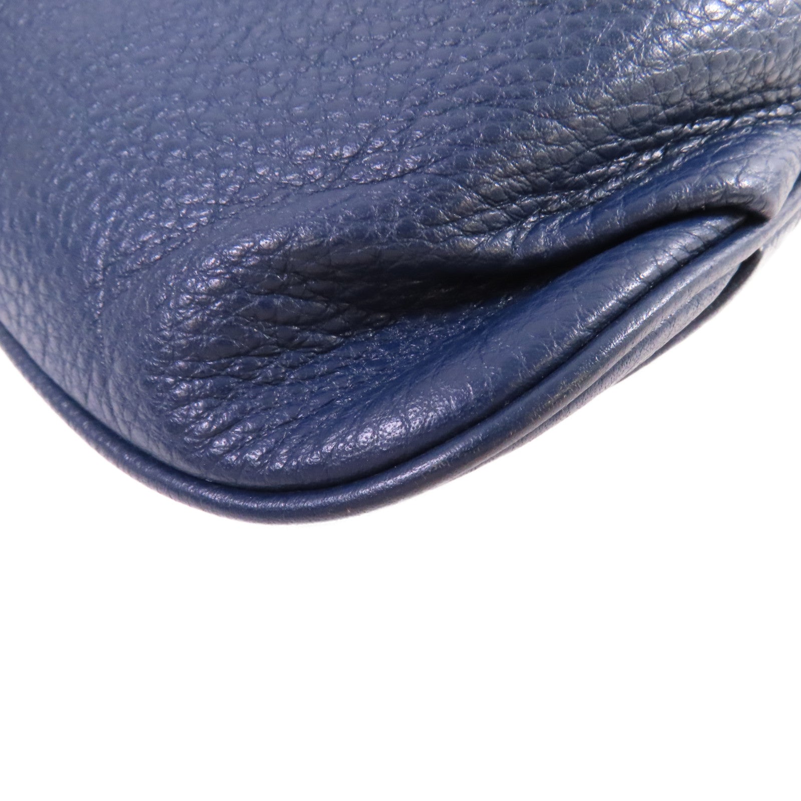 Tory Burch 牛皮皮革Shoulder Bag金扣肩背袋寶藍色