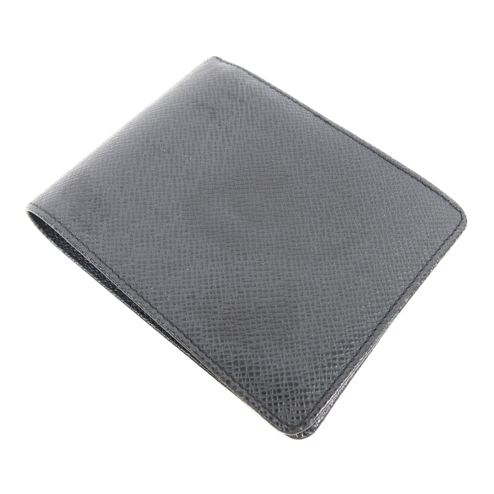 LOUIS VUITTON Taiga皮革Wallet錢包黑色