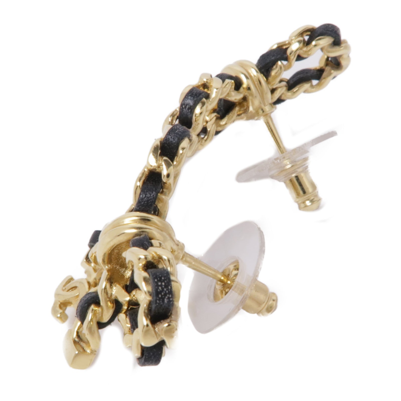 CHANEL 金屬/皮革Earrings耳環