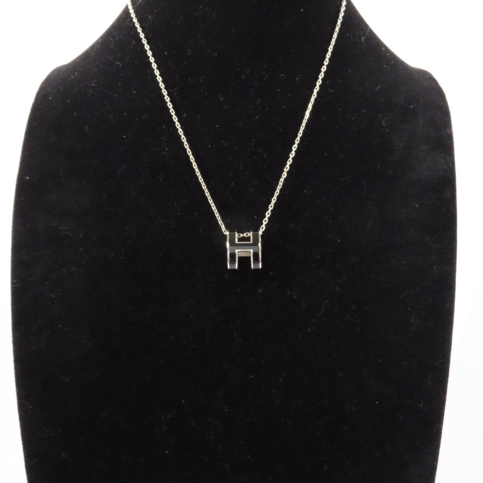 HERMES 金屬Pop H Necklace項鍊89 Noir