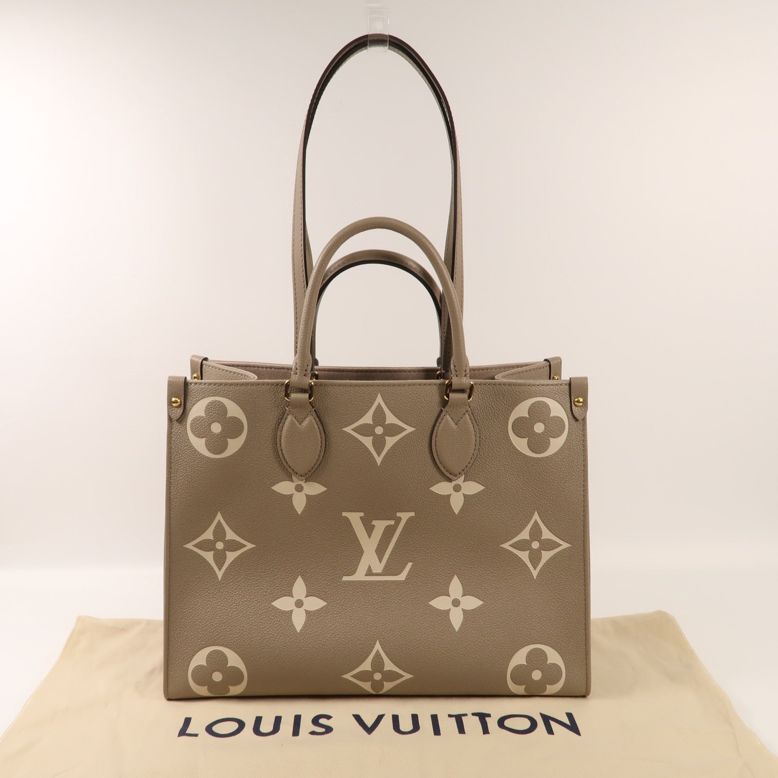 LOUIS VUITTON Empreinte皮革OnTheGO金扣手挽肩背兩用袋