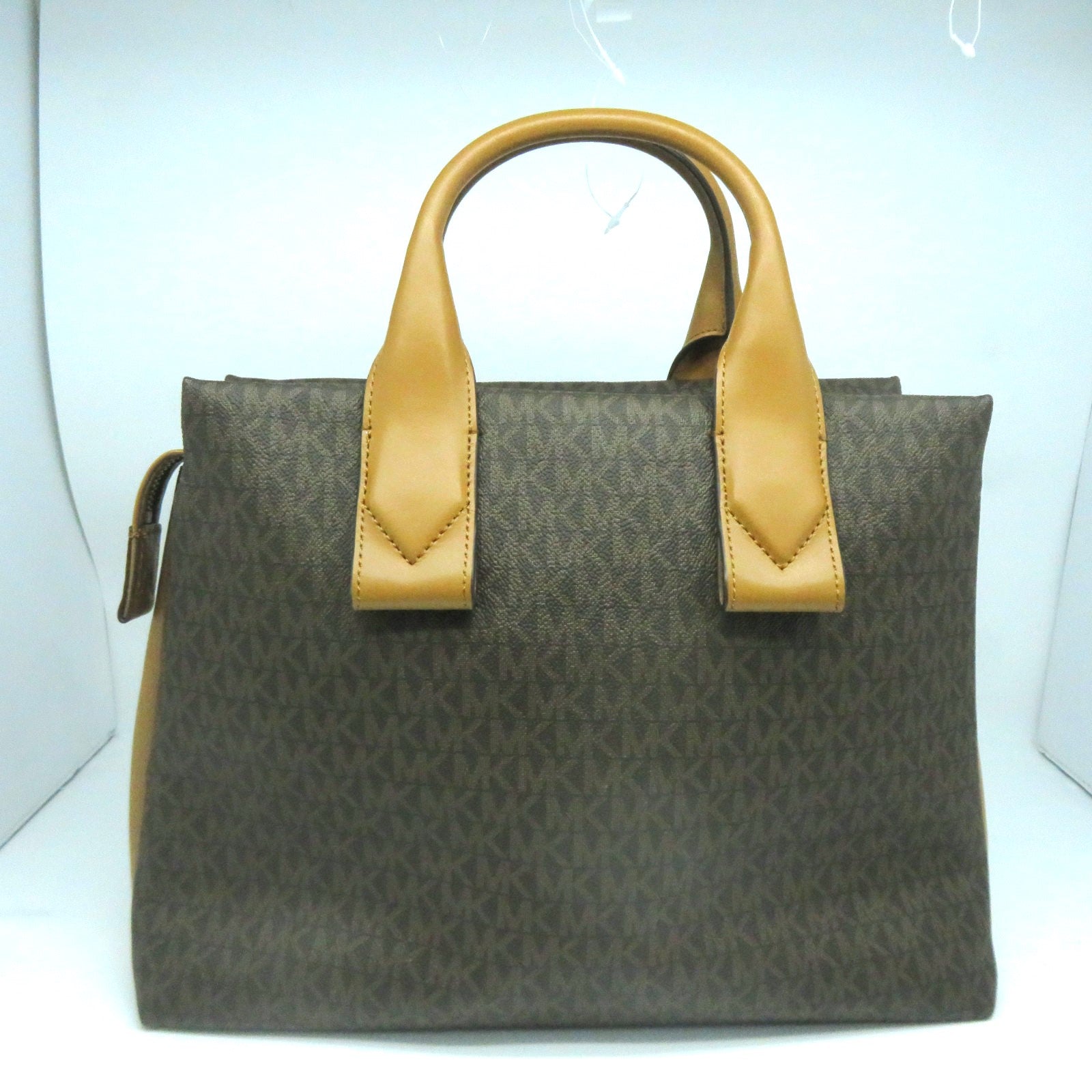 Michael Kors 【激減優惠】塗層帆布2way Shoulder Bag金扣手挽肩背兩用袋啡色
