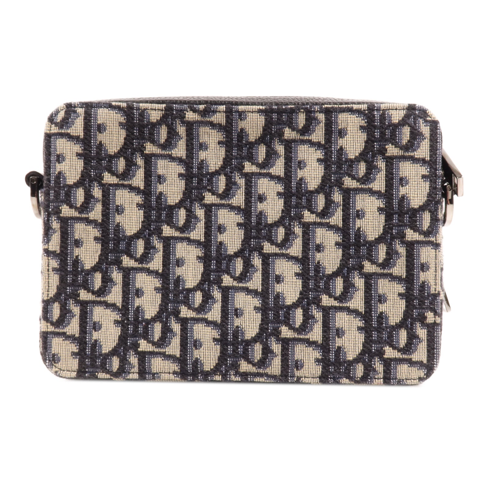 Dior 帆布Zipped Pouch With Strap銀扣肩背袋