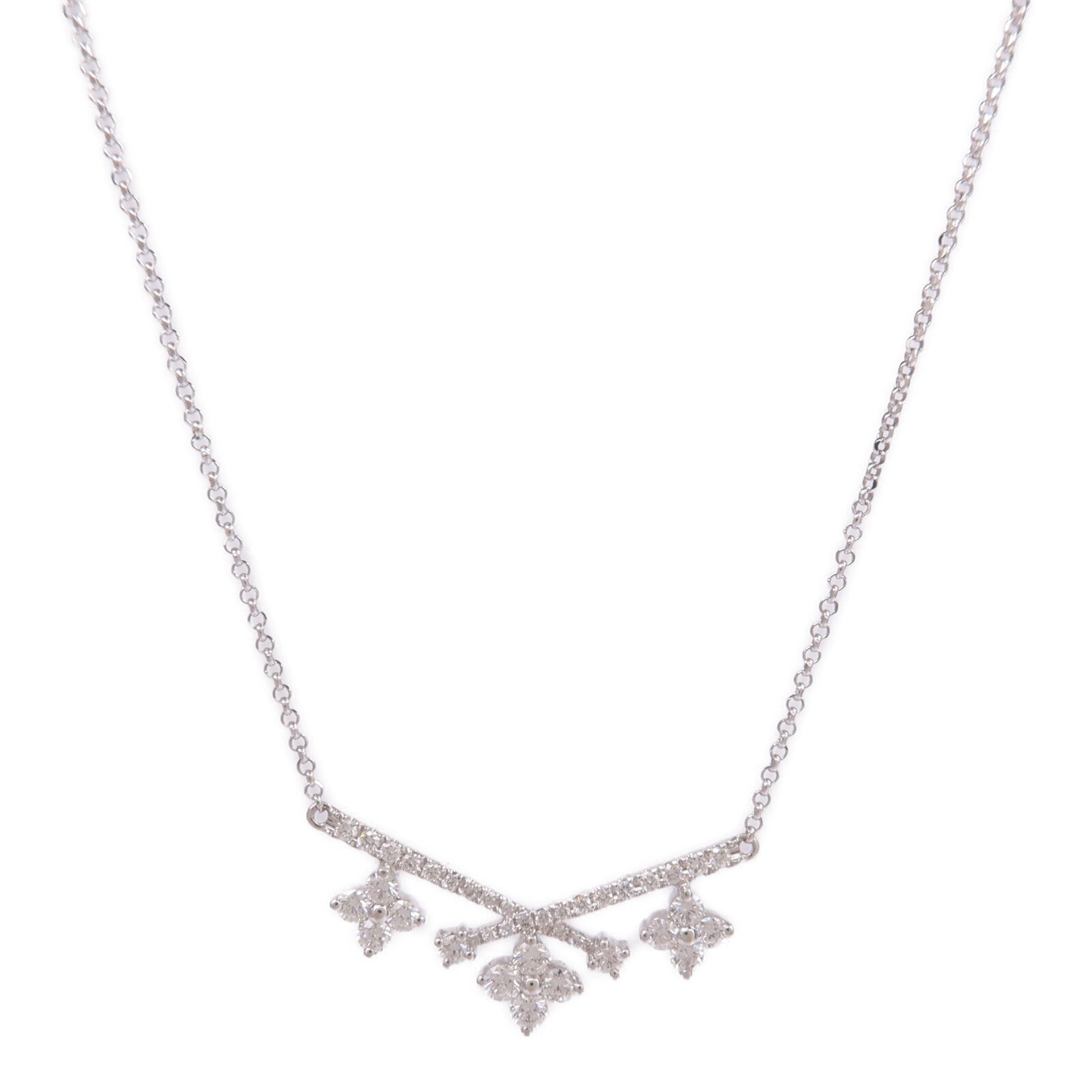 JEWELRY 18K白金Diamond Necklace鑽石項鍊