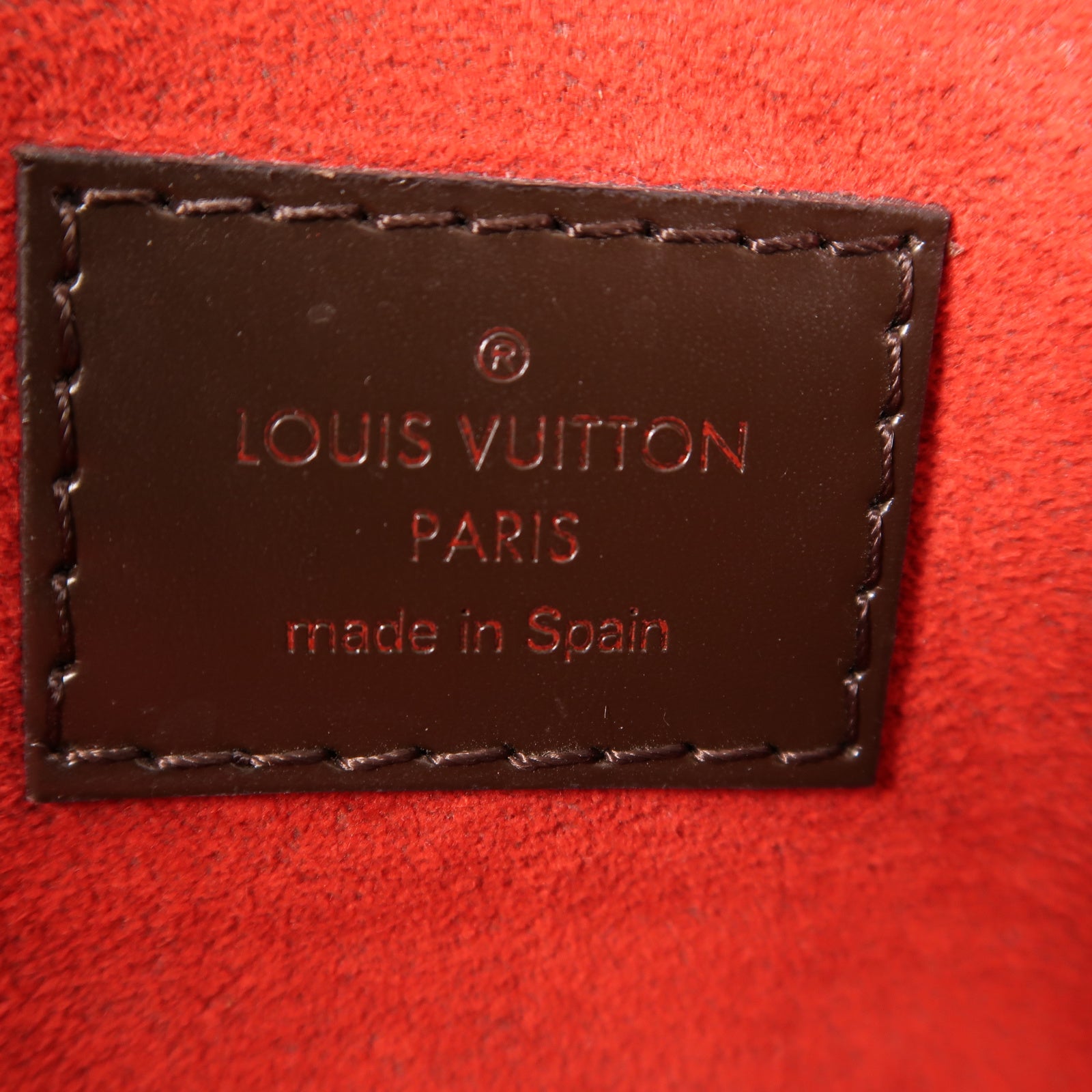 LOUIS VUITTON Damier Rivoli金扣手挽肩背兩用袋啡色