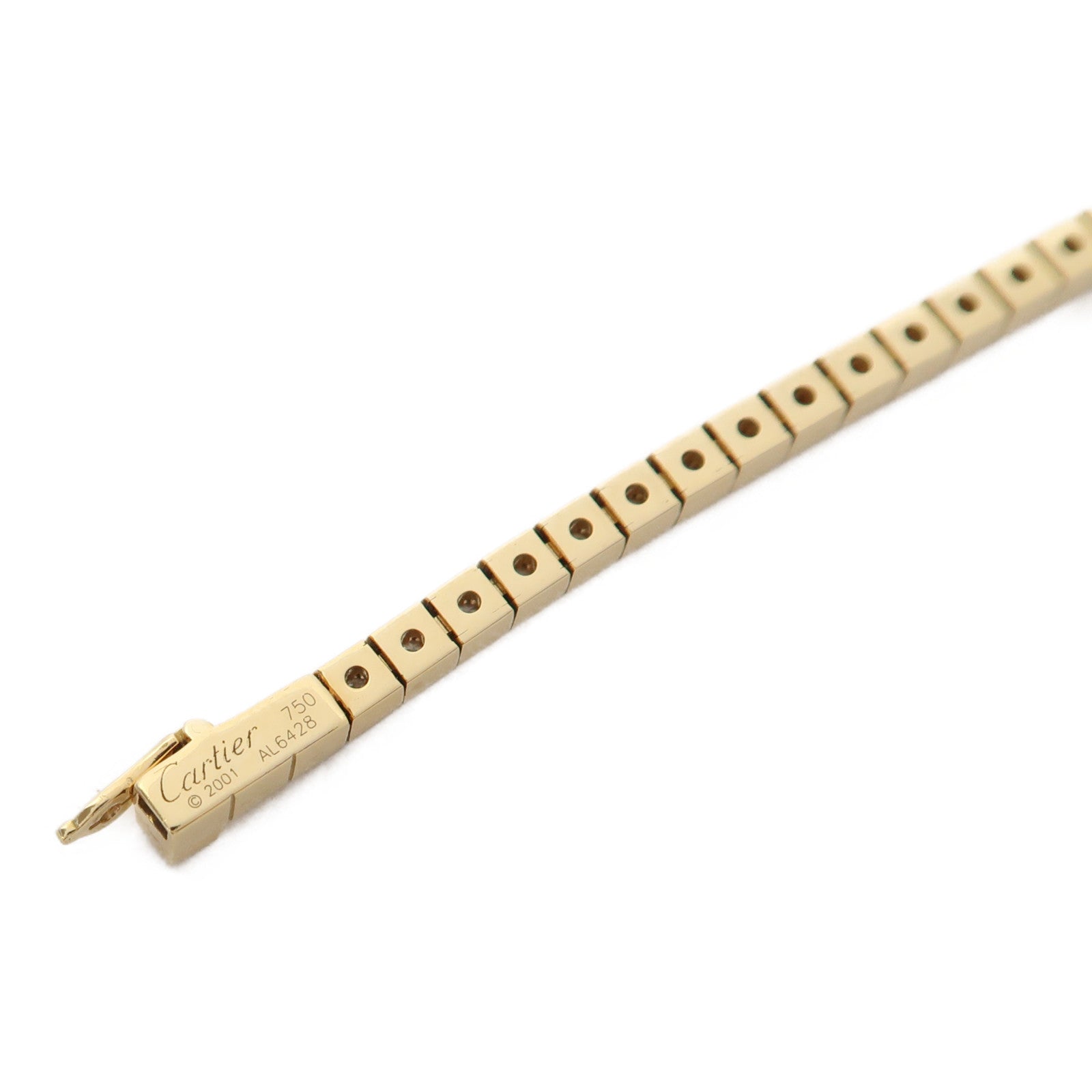 CARTIER 18K黃金Lanieres Diamond Line Bracelet手鏈