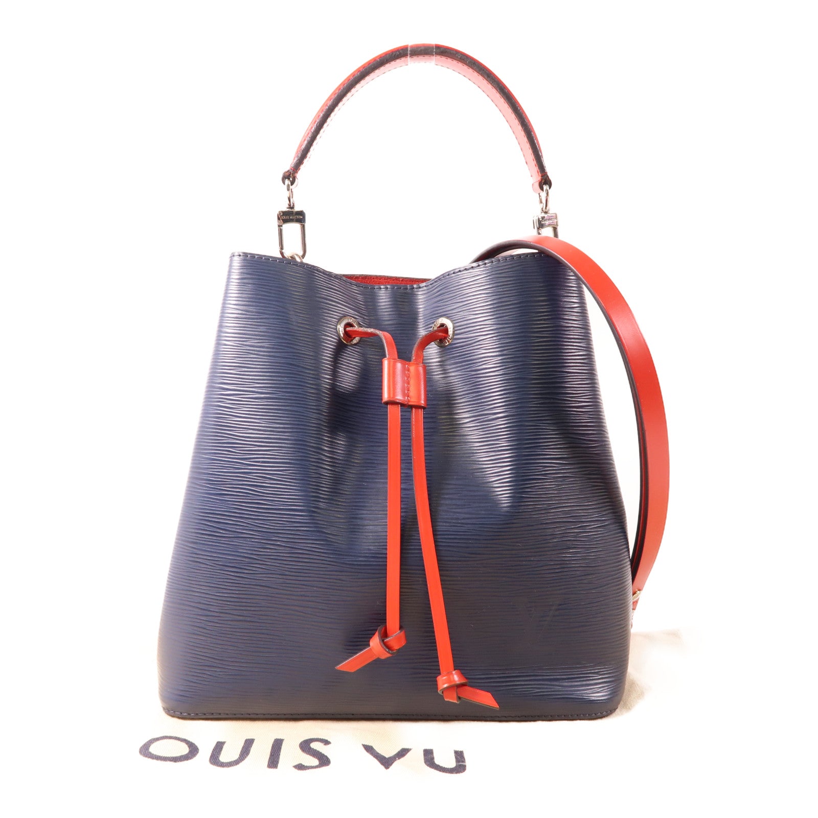 LOUIS VUITTON LV SHW NeoNoe MM 2 Way Shoulder Bag Epi M54367 Navy