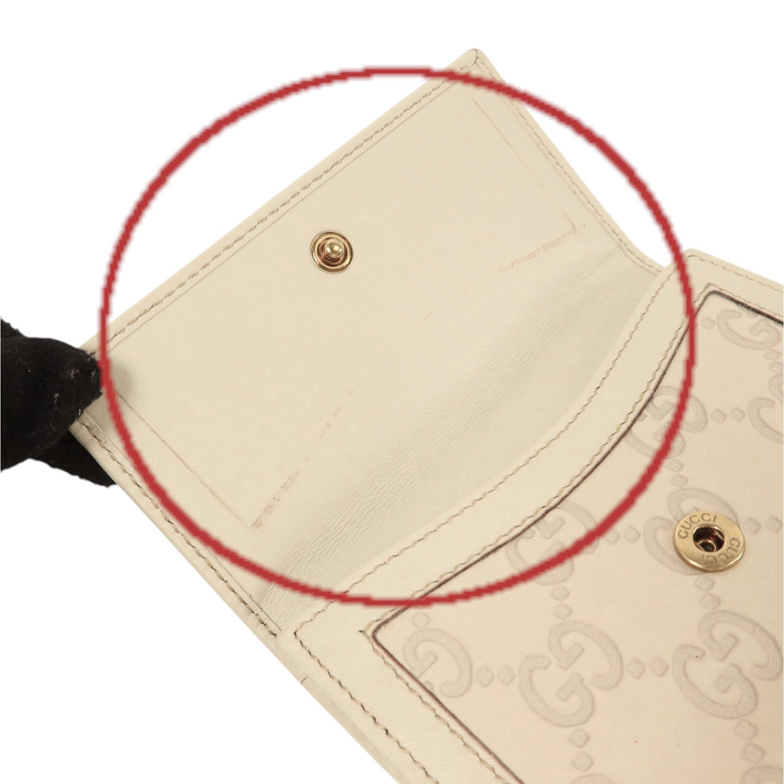 GUCCI 【激減優惠】牛皮皮革Wallet金扣錢包