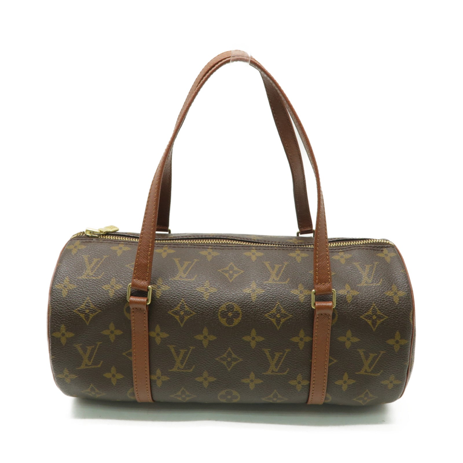 LOUIS VUITTON 【激減優惠】Monogram Papillon GM金扣肩背袋棕色