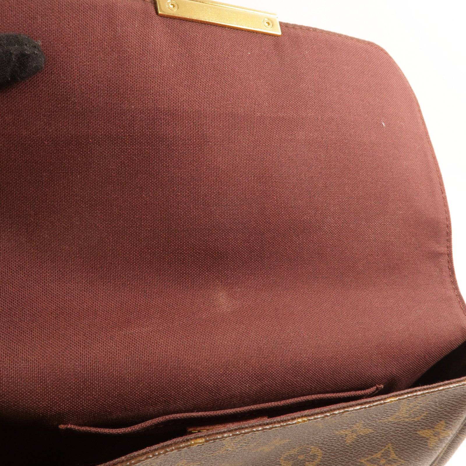 LOUIS VUITTON Monogram Favorite MM金扣手挽肩背兩用袋棕色