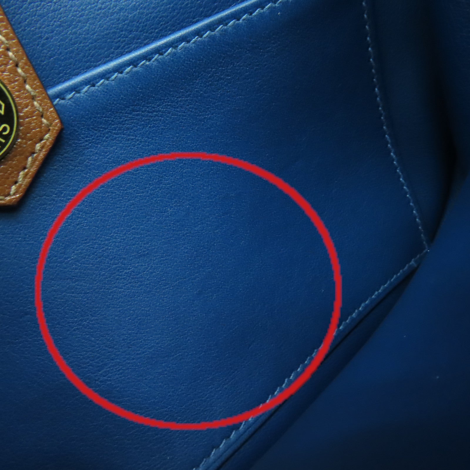 HERMES 【激減優惠】Clemence皮革Sac Saut 25 Shoulder Bag金扣肩背袋藍色