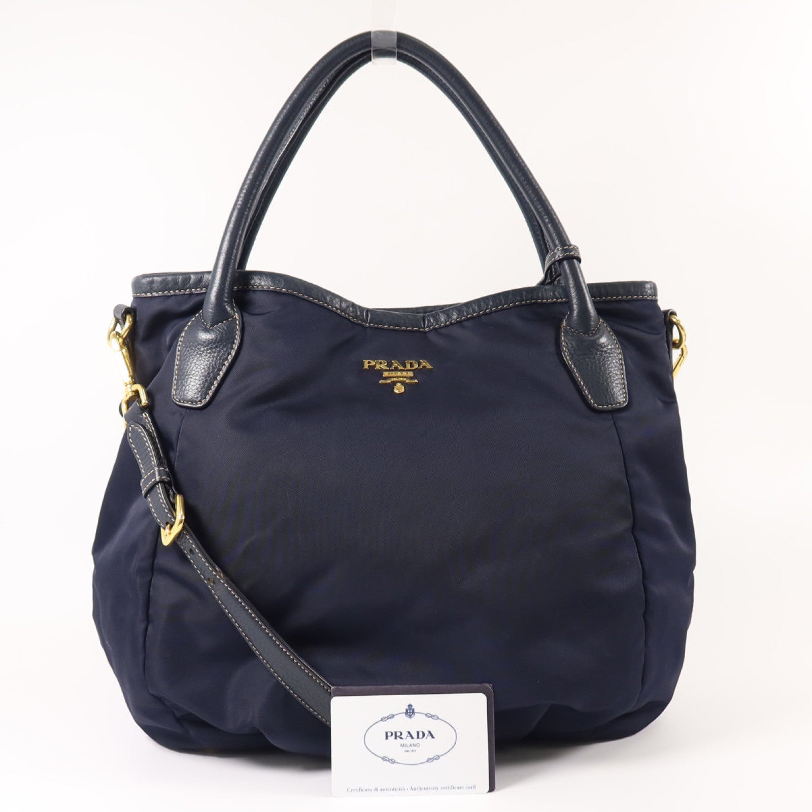 PRADA 尼龍2Way shoulder Bag手挽肩背兩用袋