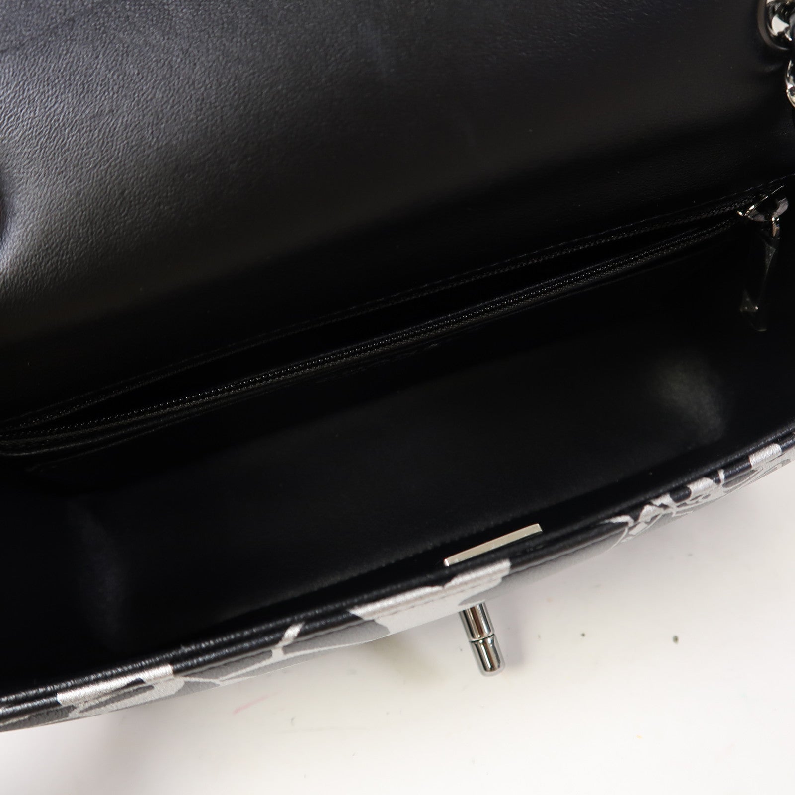 CHANEL (PRICE DOWN) CC SHW Chain Shoulder Bag Calfskin Leather Black/Silver