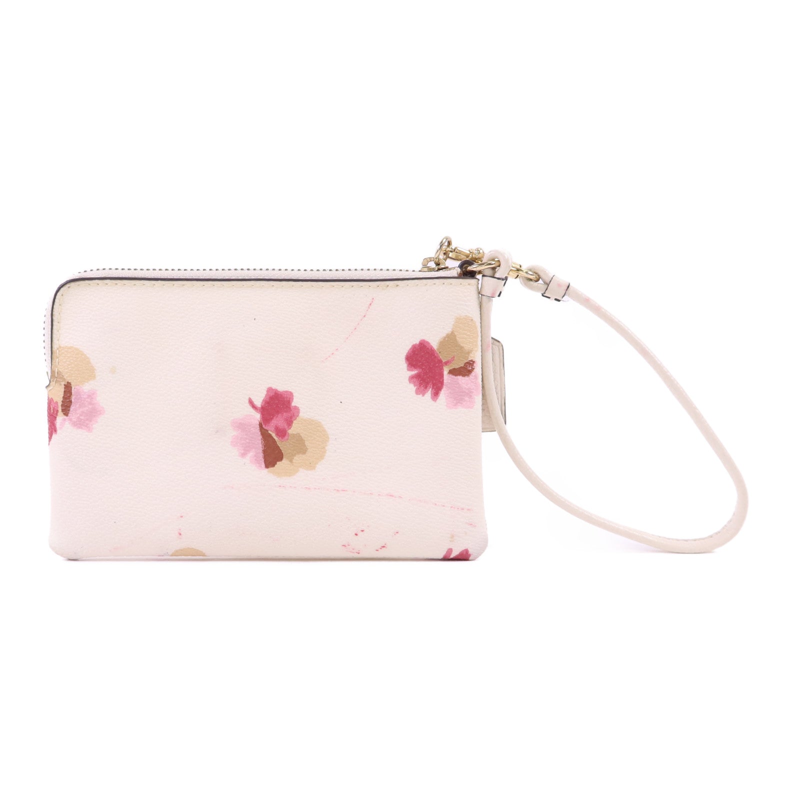 COACH 【激減優惠】牛皮皮革Pouch金扣小袋