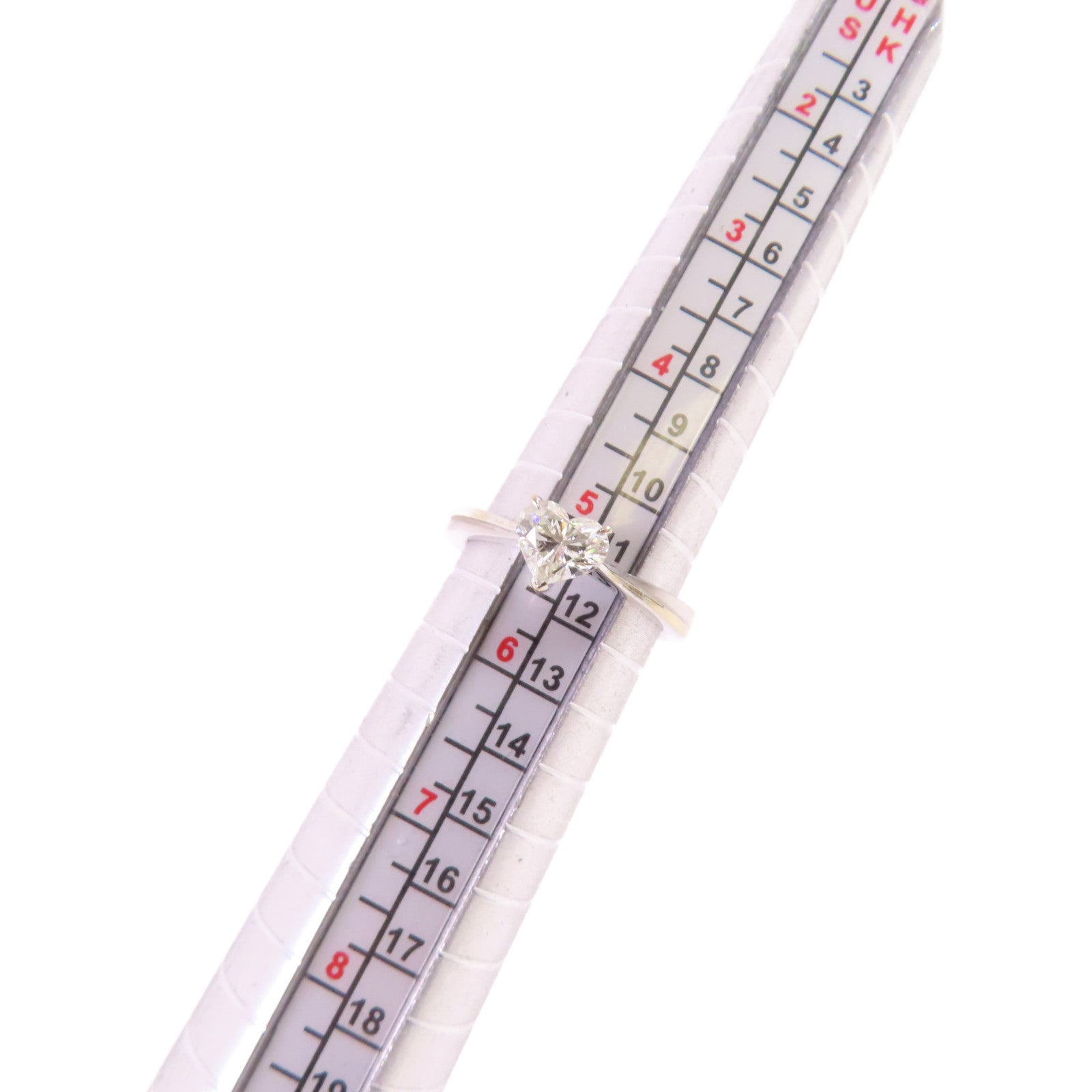 JEWELRY (PRICE DOWN) 0.7ct Diamond Ring US#5.25 18K White Gold