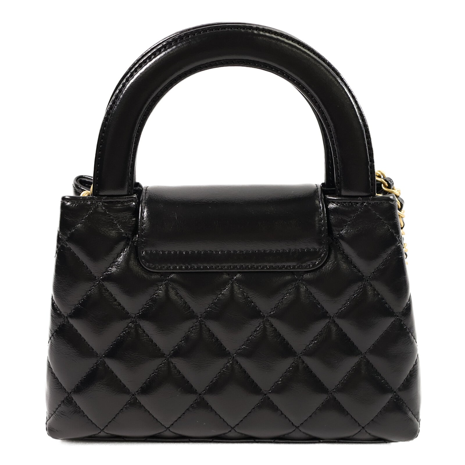 CHANEL 牛皮皮革Mini Kelly Bag鏈帶手挽肩背兩用袋