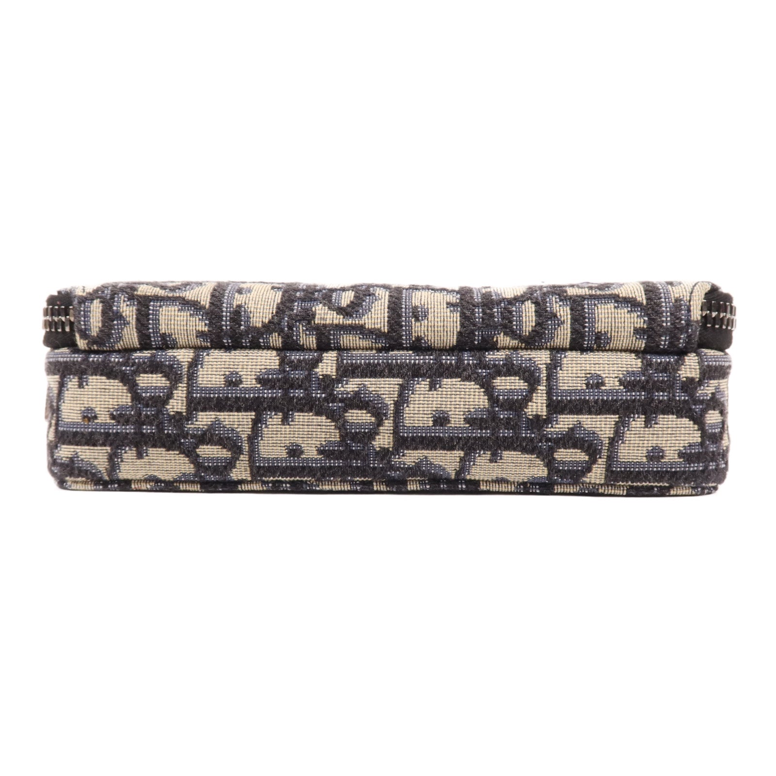 Dior 帆布Zipped Pouch With Strap銀扣肩背袋