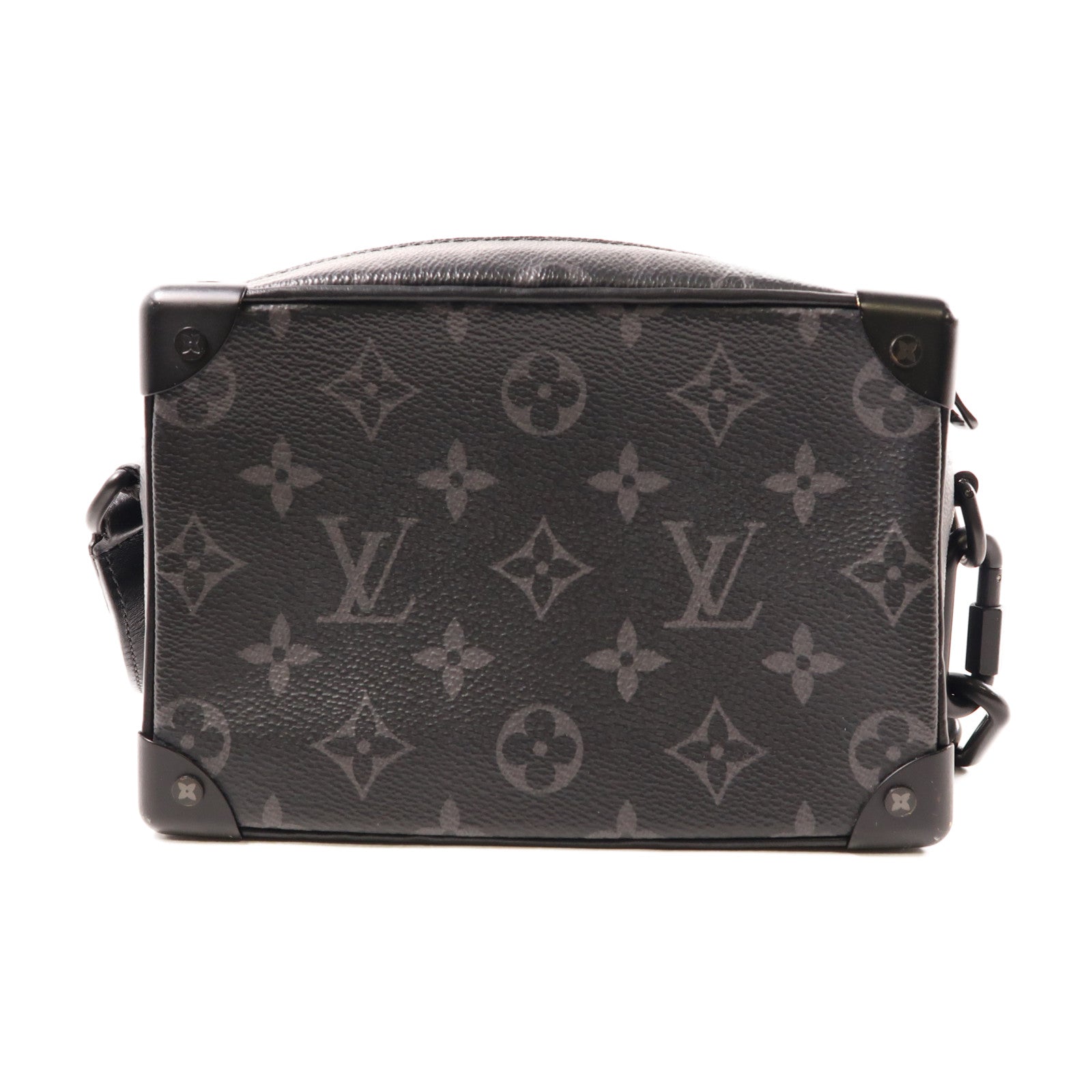 LOUIS VUITTON Monogram Eclipse Mini Soft Trunk肩背袋黑色