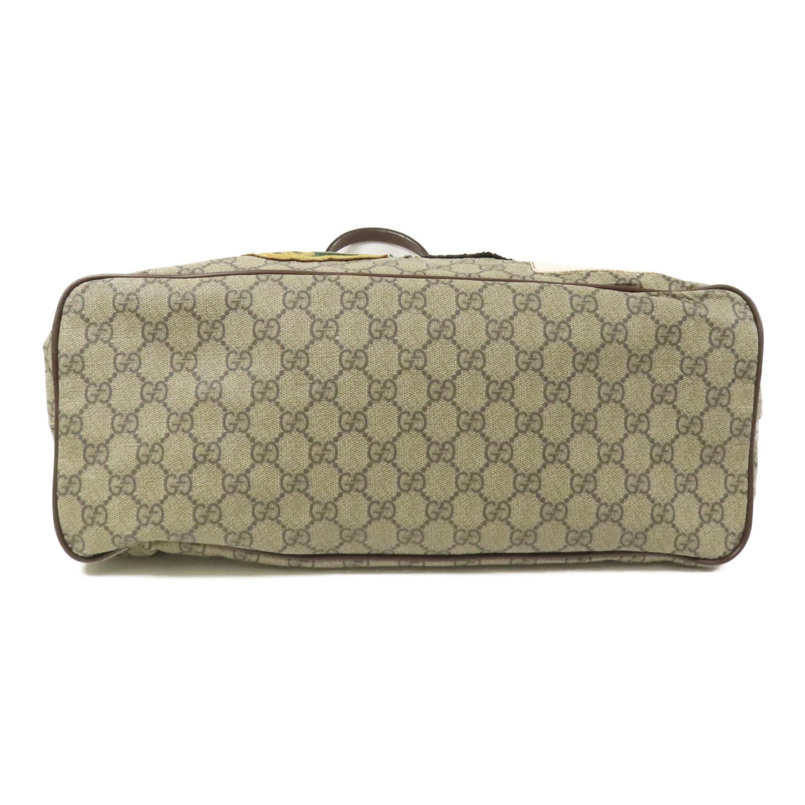 GUCCI 塗層帆布Tote Bag金扣手挽肩背兩用袋