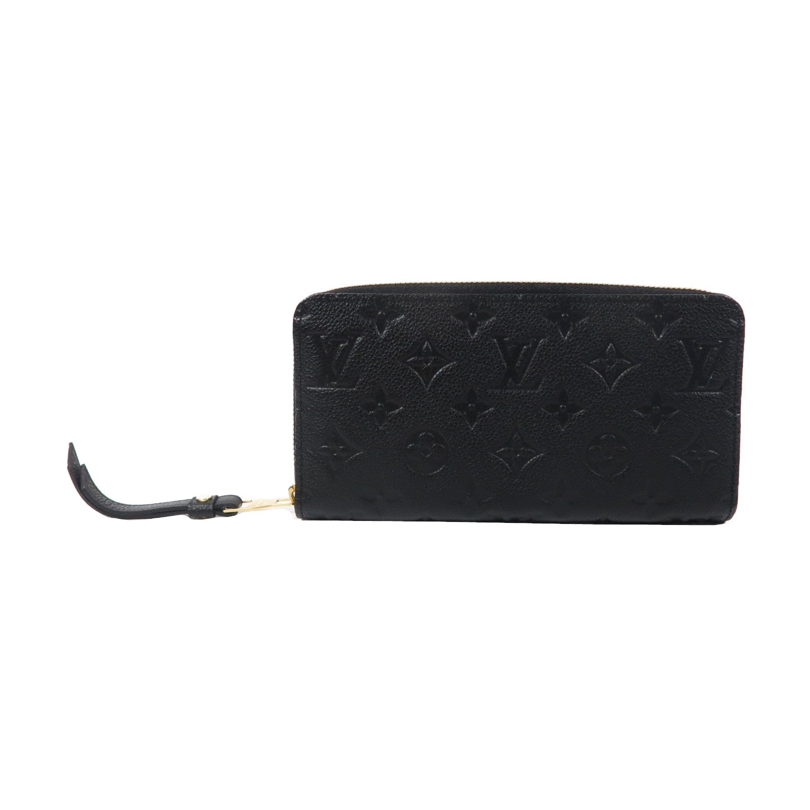 LOUIS VUITTON Monogram Empreinte Zippy Wallet金扣長錢包黑色