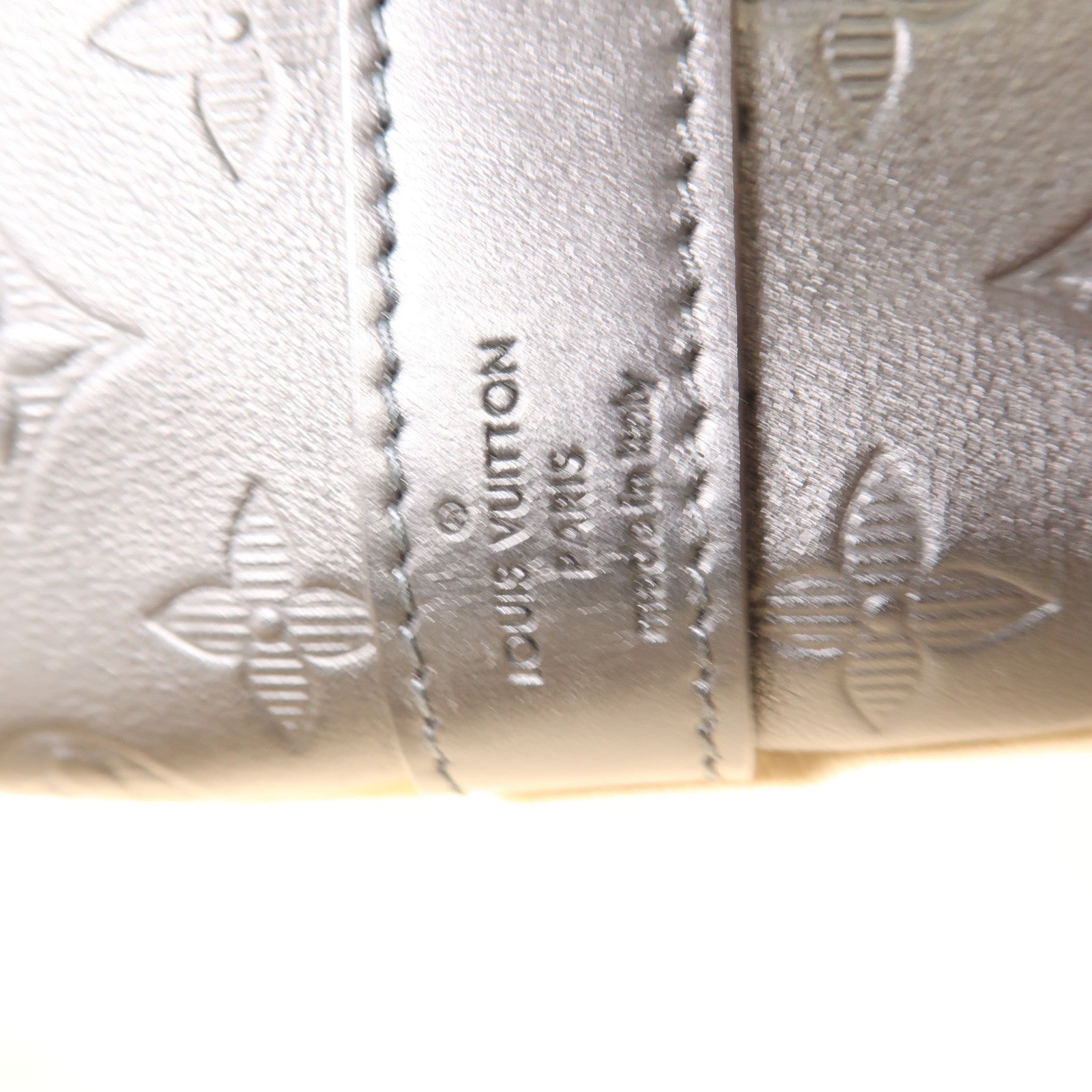 LOUIS VUITTON Monogram Shadow Keepall 50 Bandouliere手挽肩背兩用旅行袋黑色