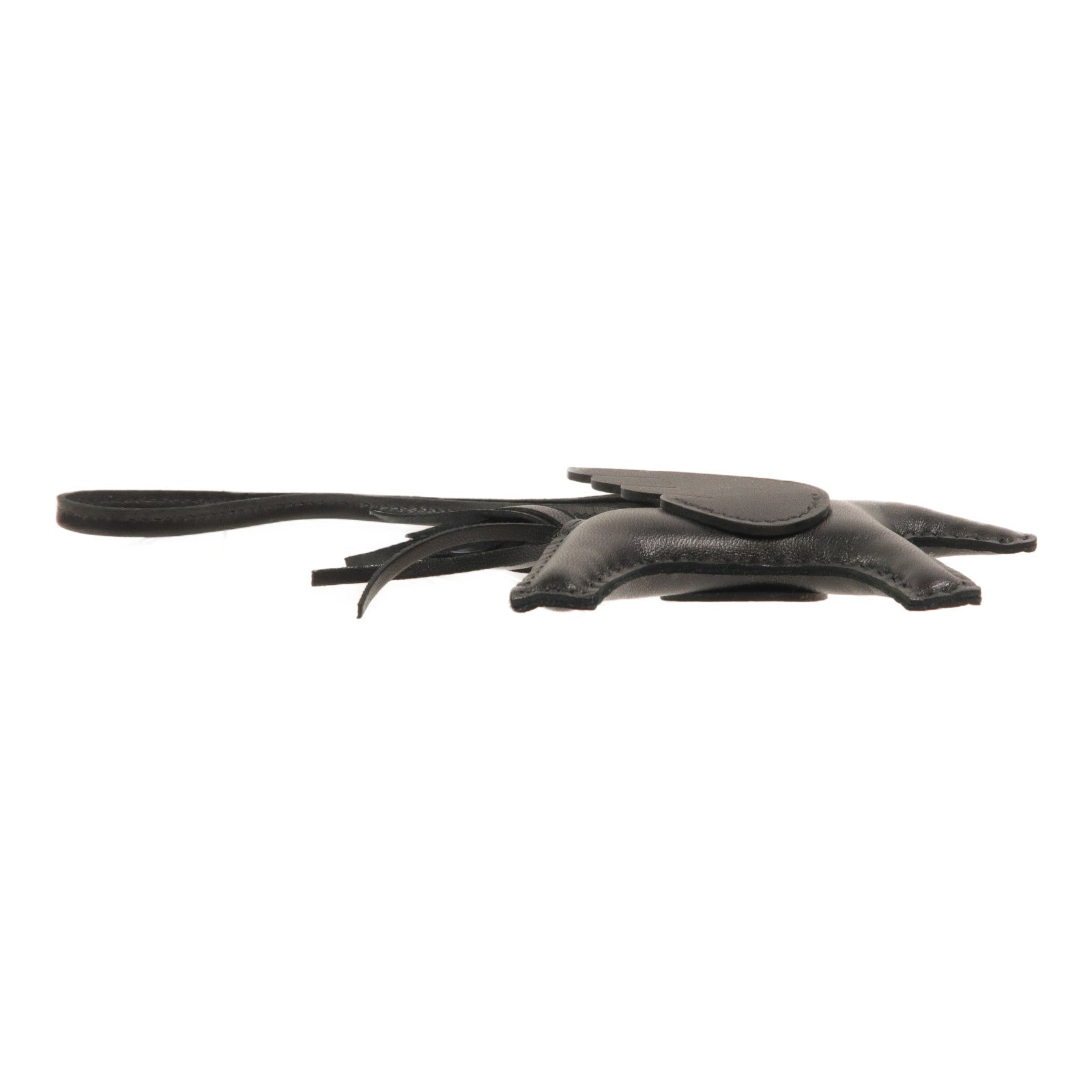 HERMES Swift/Milo皮革Rodeo Pagase PM掛飾Noir