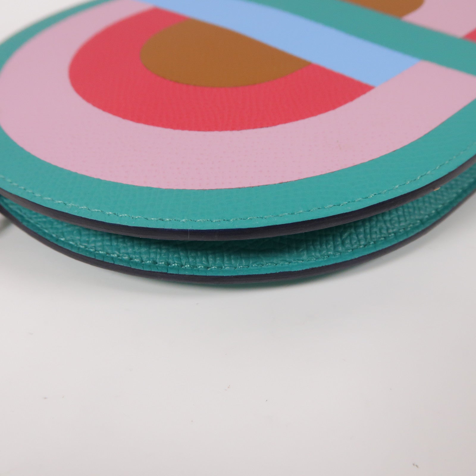 HERMES Epsom皮革In The Loop Mini Wallet銀扣手拿長錢包彩色
