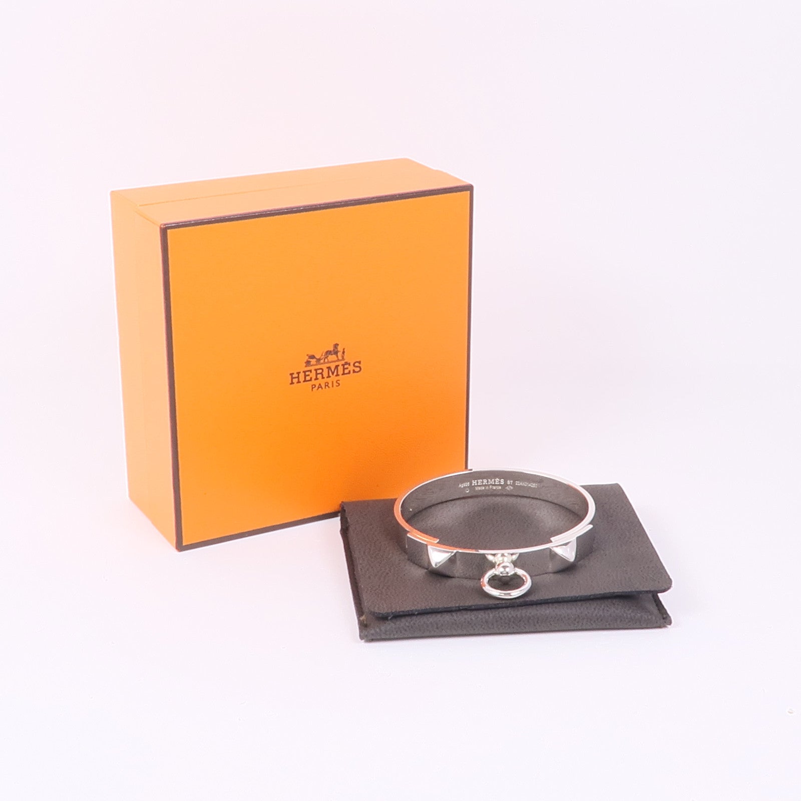 HERMES 925純銀Collier de Chien Bracelet手鐲