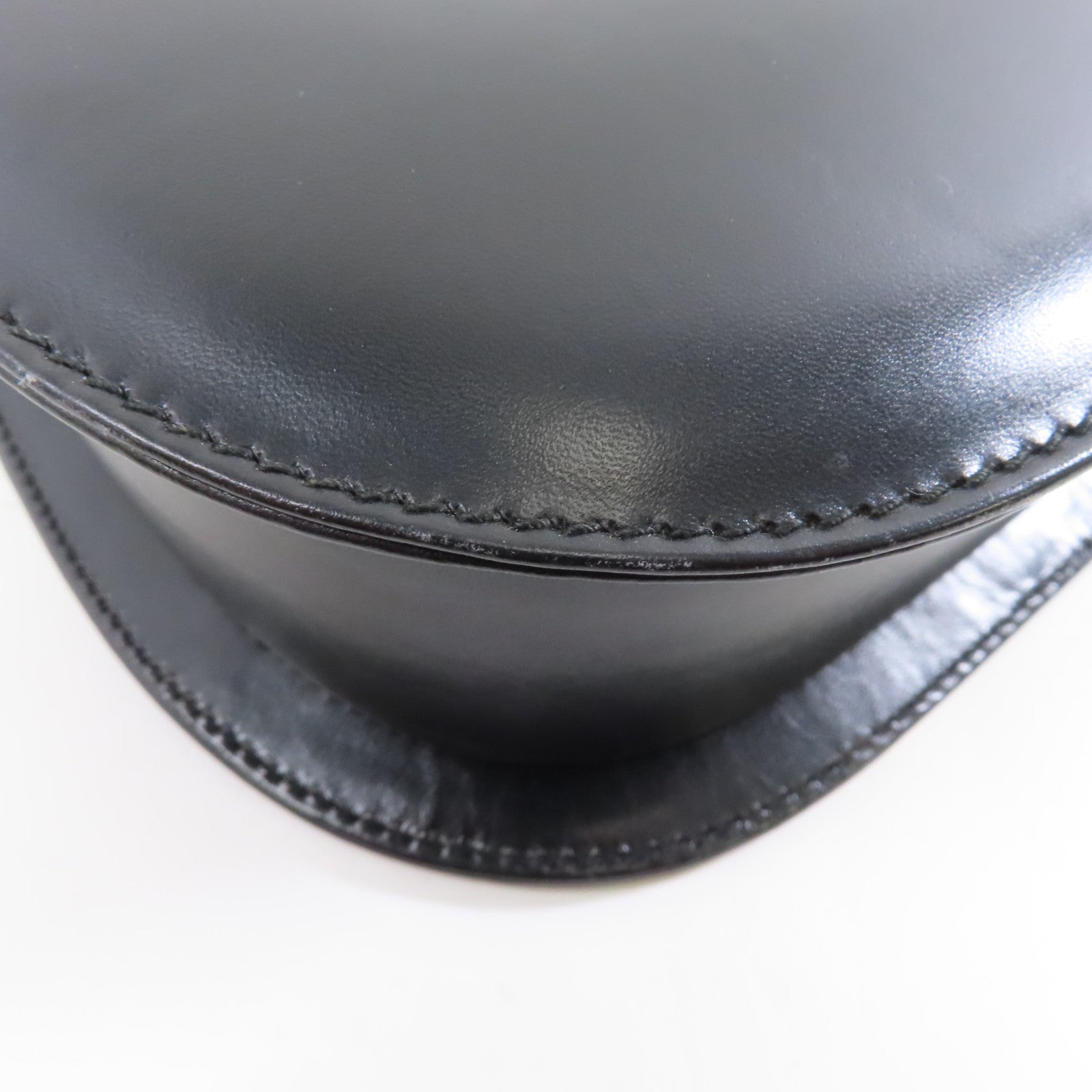 GUCCI 牛皮皮革Bamboo Shoulder Bag金扣肩背袋黑色