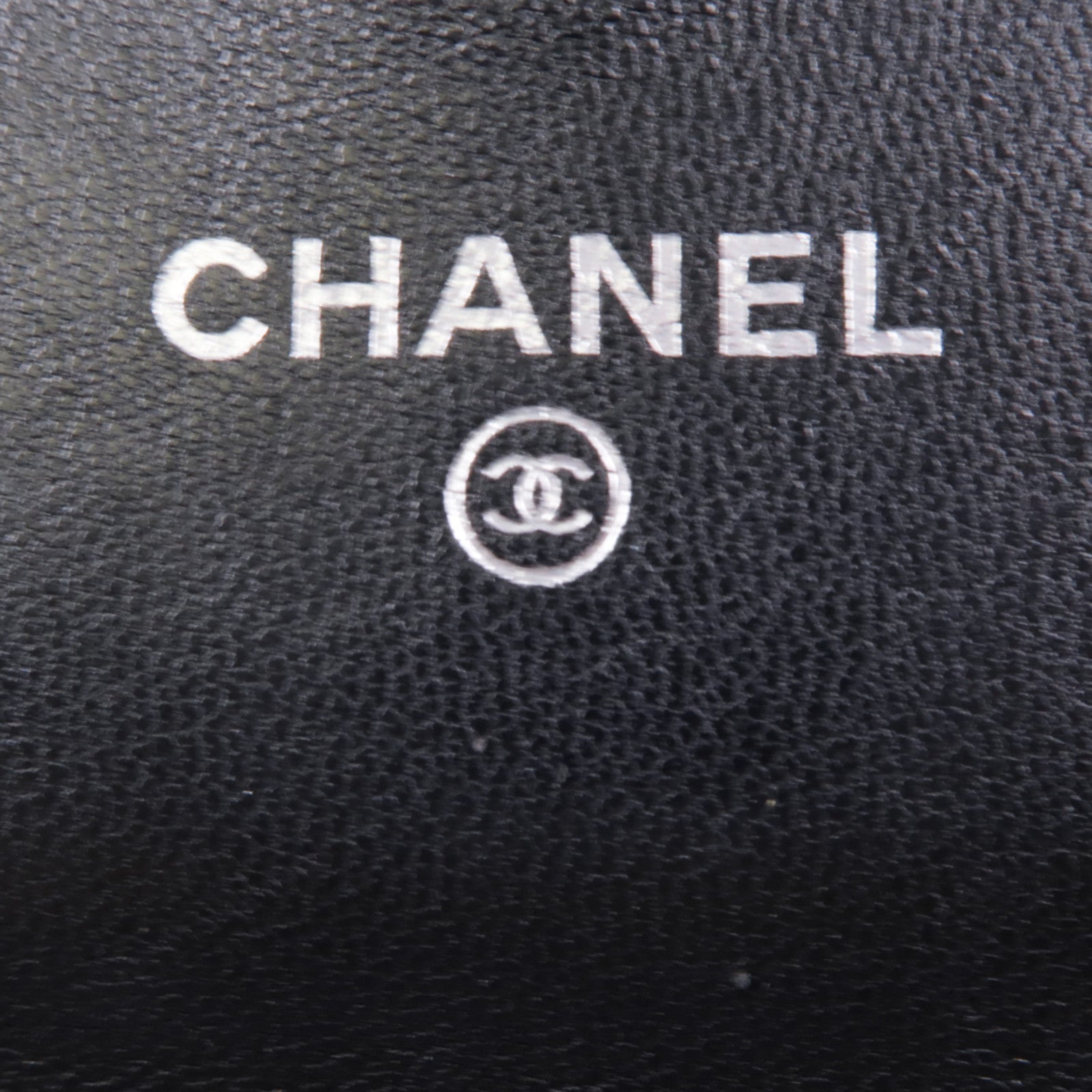 CHANEL 羊皮皮革Long Wallet銀扣長錢包