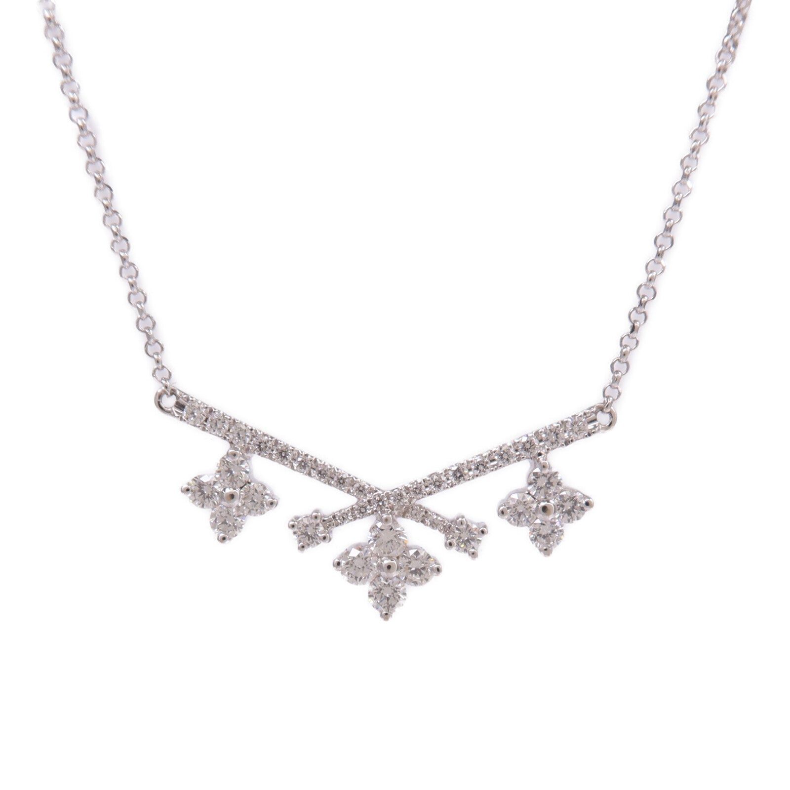 JEWELRY 18K白金Diamond Necklace鑽石項鍊