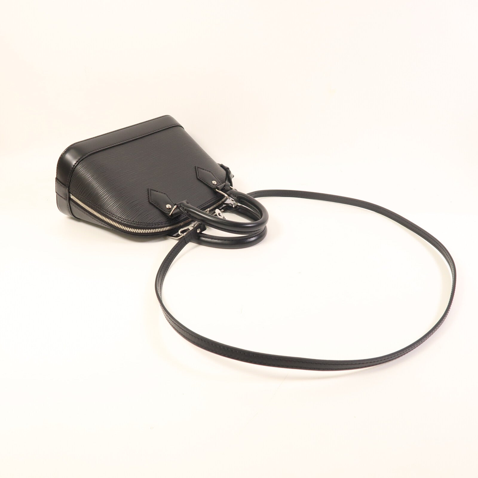 LOUIS VUITTON Epi Alma BB銀扣手挽肩背兩用袋