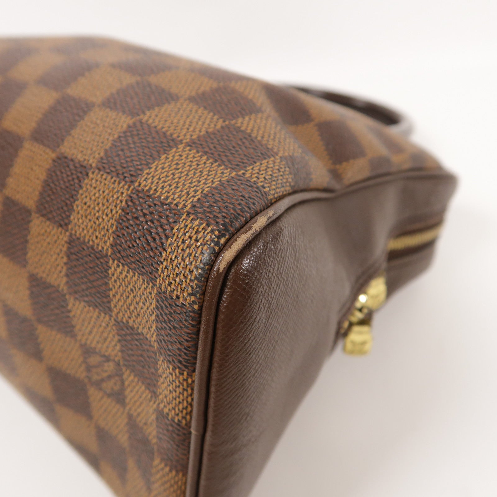 LOUIS VUITTON Damier Brera金扣手挽袋