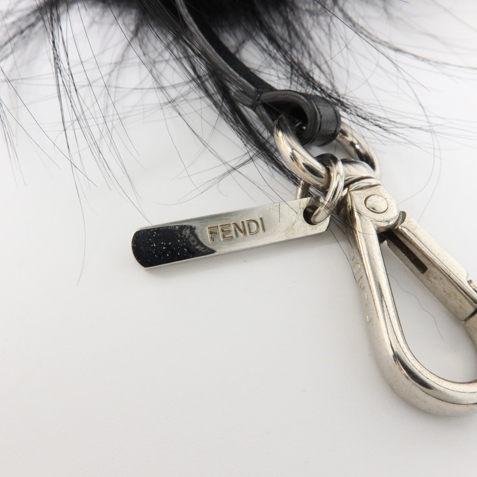 FENDI 狐狸毛/牛皮皮革Monster Charm掛飾