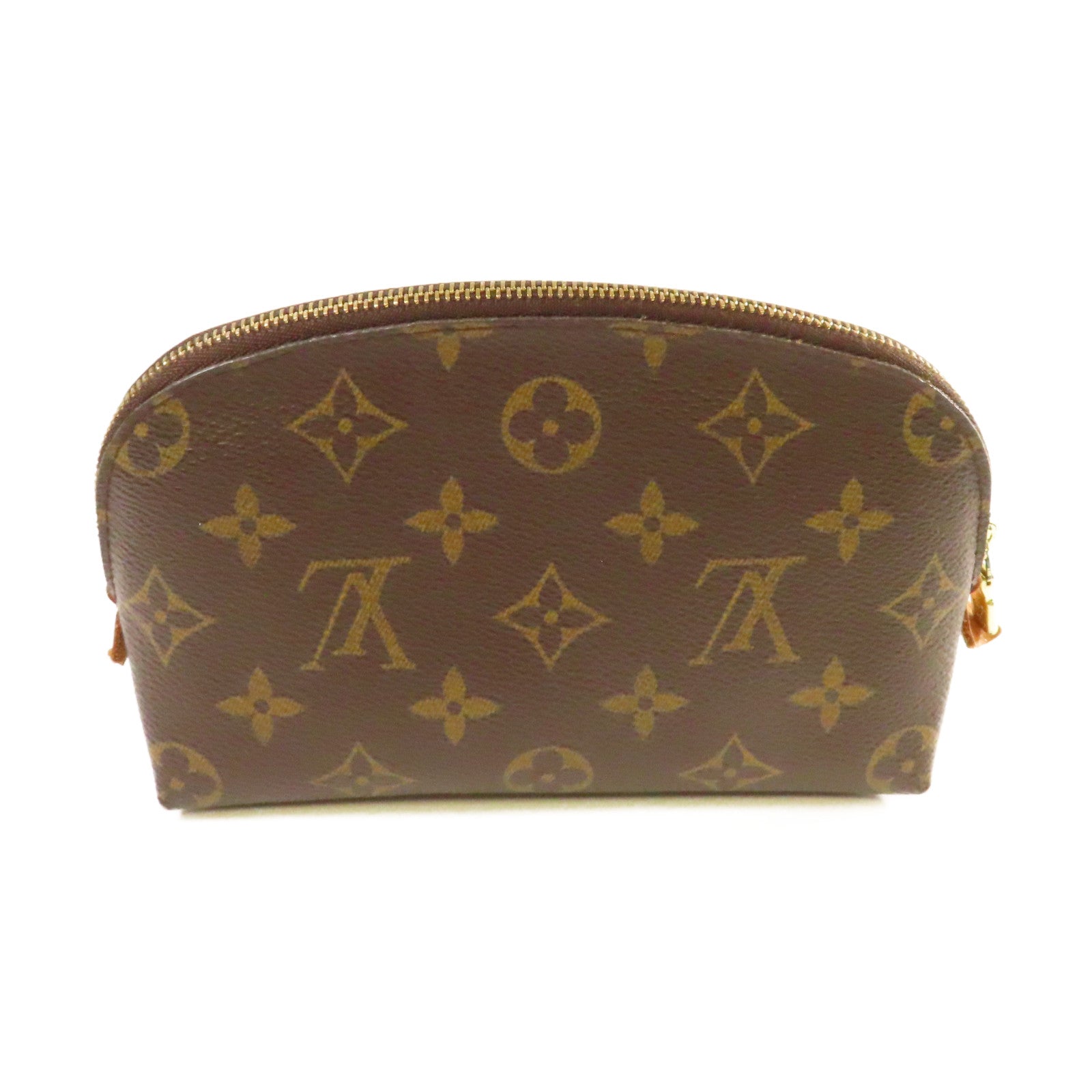 LOUIS VUITTON 【激減優惠】Monogram Cosmetic Pouch金扣化妝包啡色