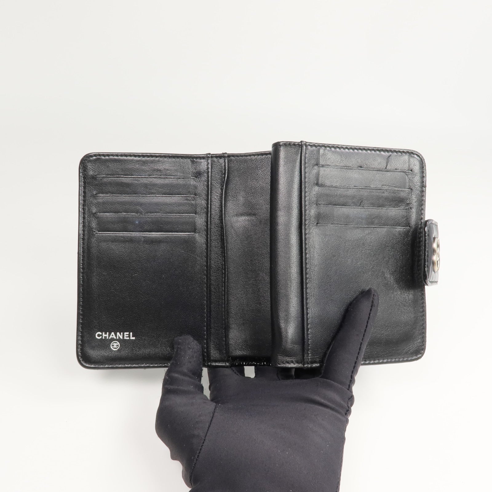 CHANEL 漆皮皮革Wallet錢包