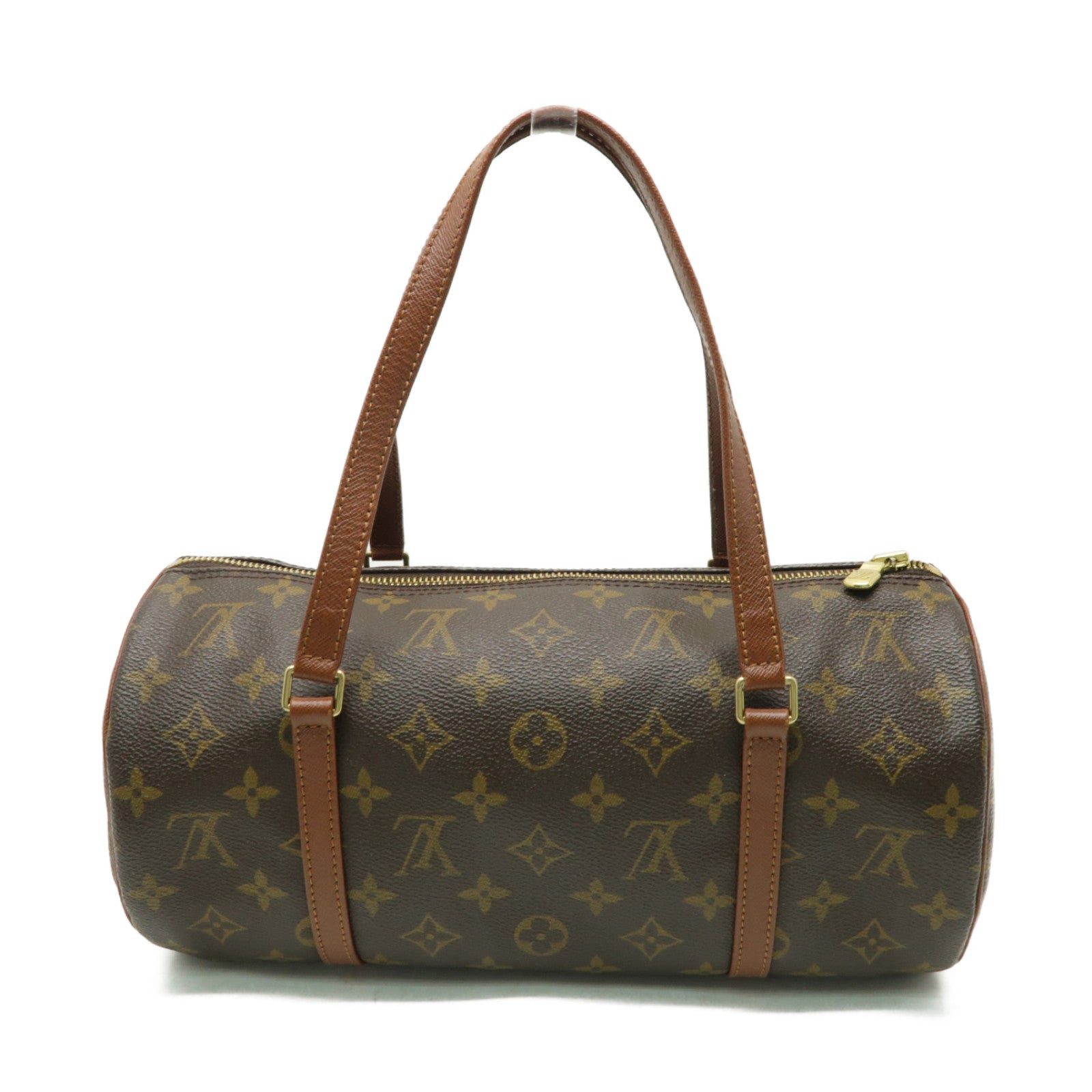 LOUIS VUITTON 【激減優惠】Monogram Papillon GM金扣肩背袋棕色