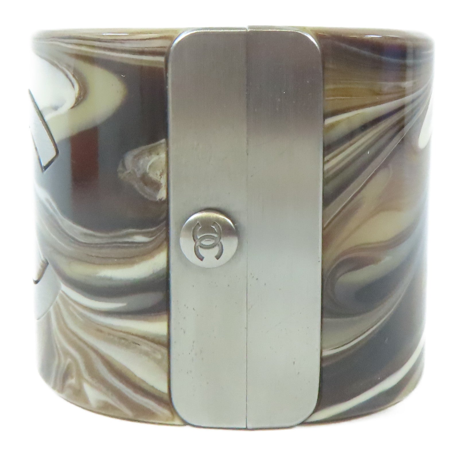 CHANEL 【激減優惠】樹脂Bangle手鐲啡色