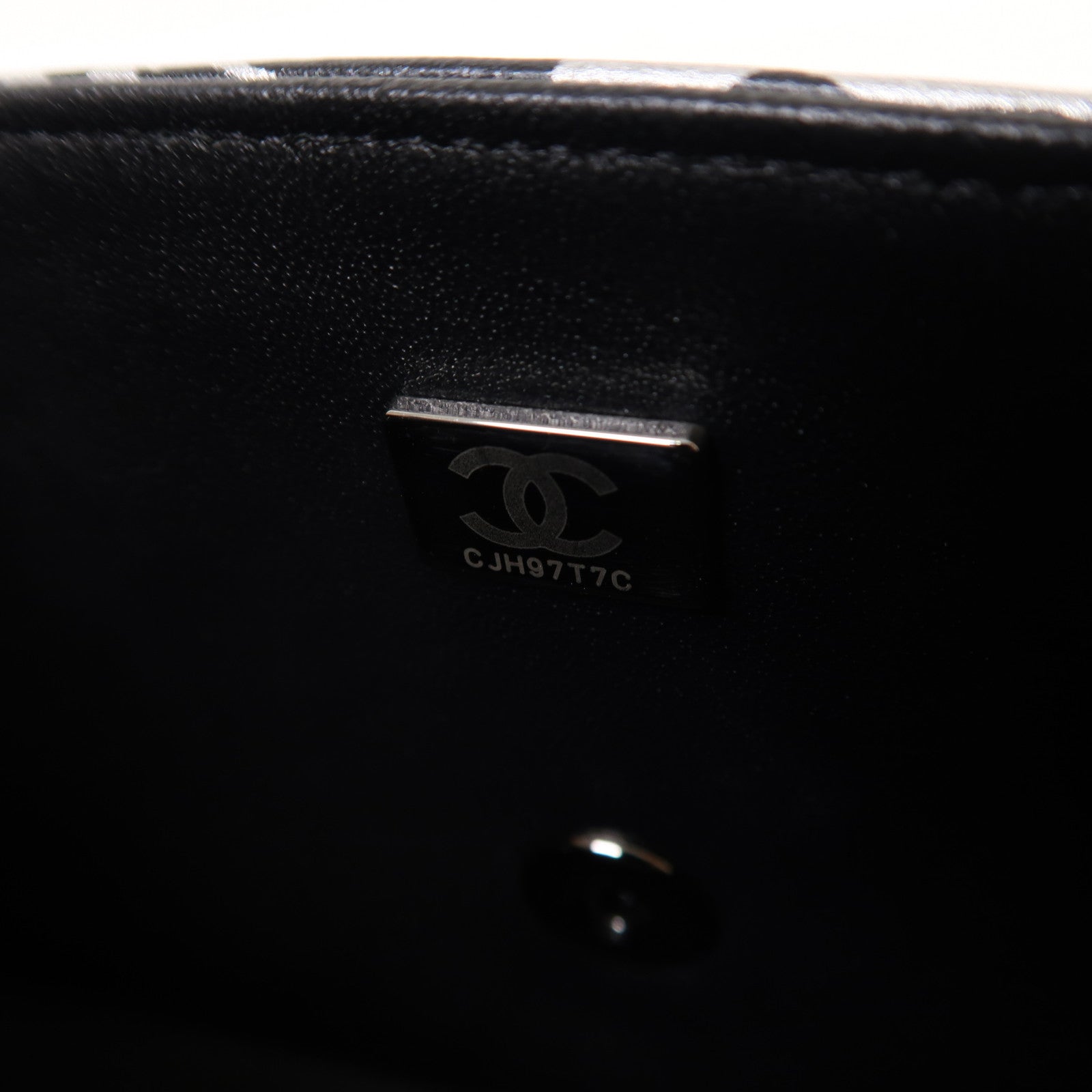 CHANEL 【激減優惠】牛皮皮革Chain Shoulder銀扣鏈帶肩背袋黑色/銀色