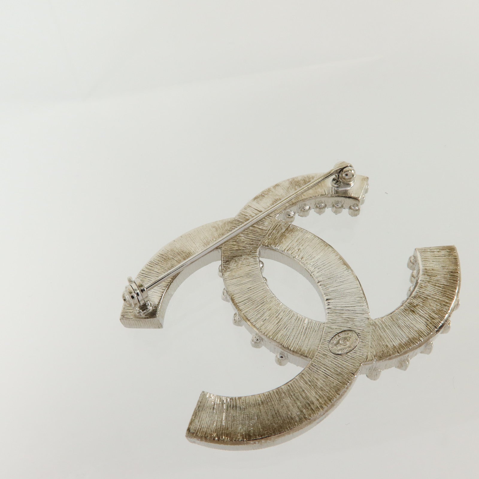 CHANEL 金屬Brooch銀扣胸針