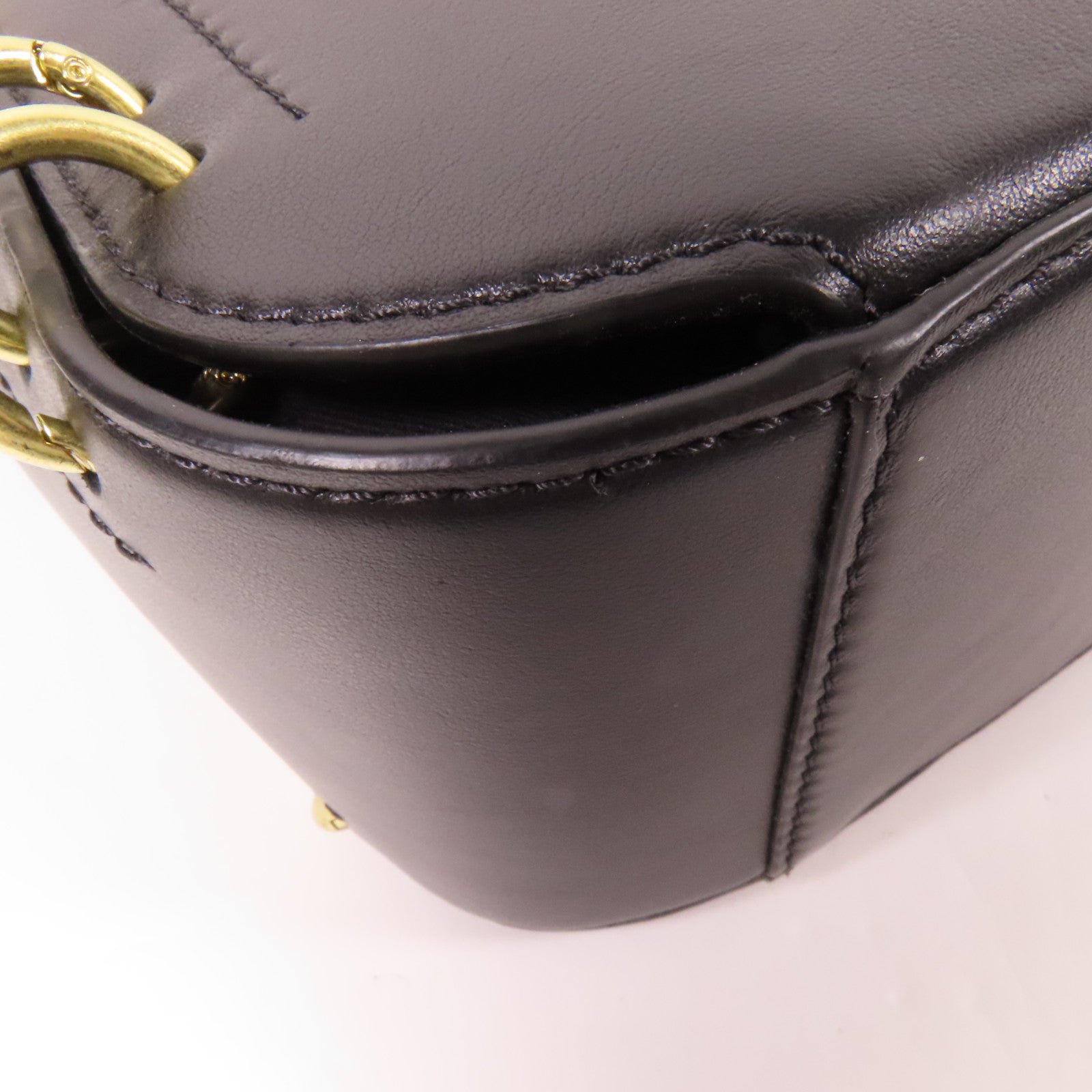 SEE BY CHLOE 麂皮/牛皮皮革Shoulder Bag金扣肩背袋